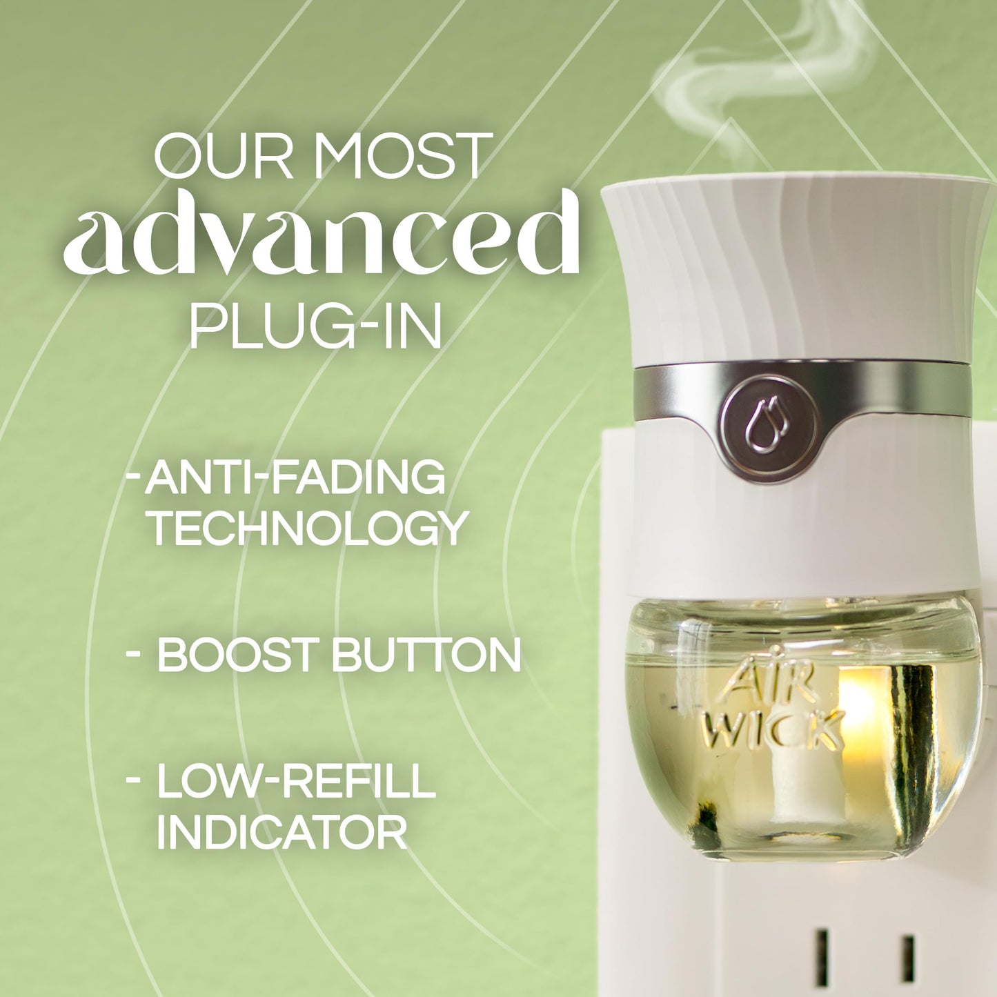 Air Wick Plug in Scented Oil Refill, 5ct, White Sage & Mahogany, Air Freshener, Essential Oils