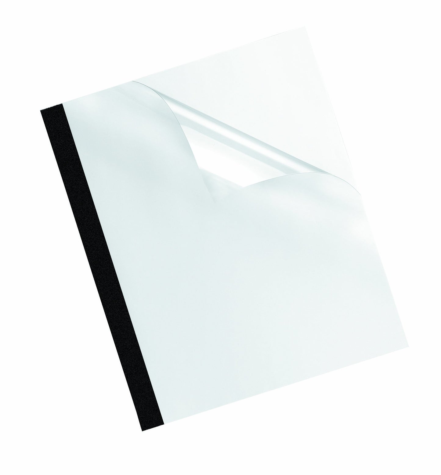Fellowes Thermal Presentation Covers-3/8-Inch, 90 Sheets, -90 Sheet Capacity-Rectangular-Polyvinyl Chloride (PVC)-10/Pack-Clear, Linen-Textured Black, 11" x 8.5" x 0.4"