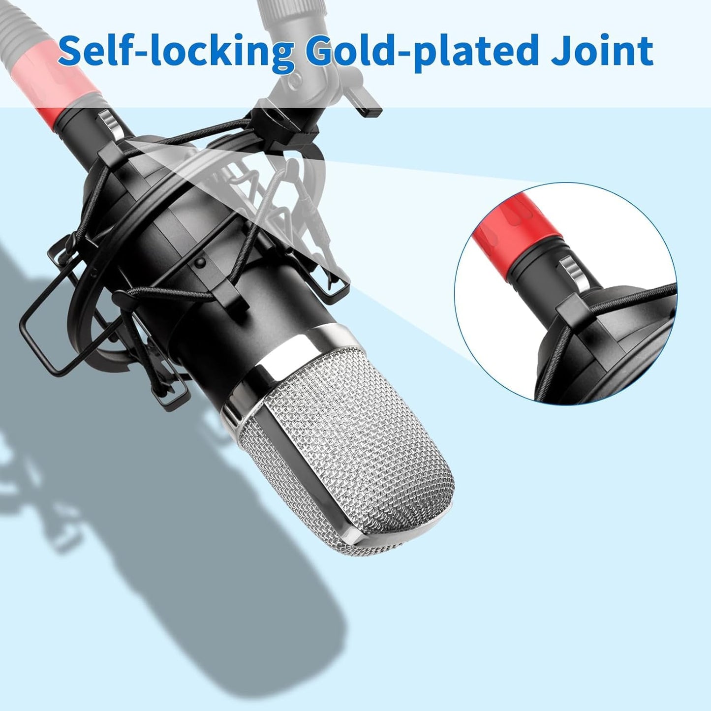 Jozzai Female XLR to 1/4 Inch (6.35mm) 25FT, 2 Pack, TRS Mono Jack Microphone Cable, Balanced 3 Pin XLR to Quarter inch TRS Plug Mic Cord for Dynamic Microphone