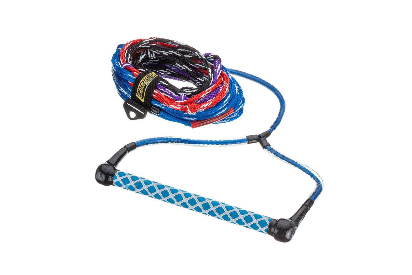 Seachoice 4-Section Wakeboard Rope, 75 Ft. Long, 15 In. Handle w/Textured EVA Grip