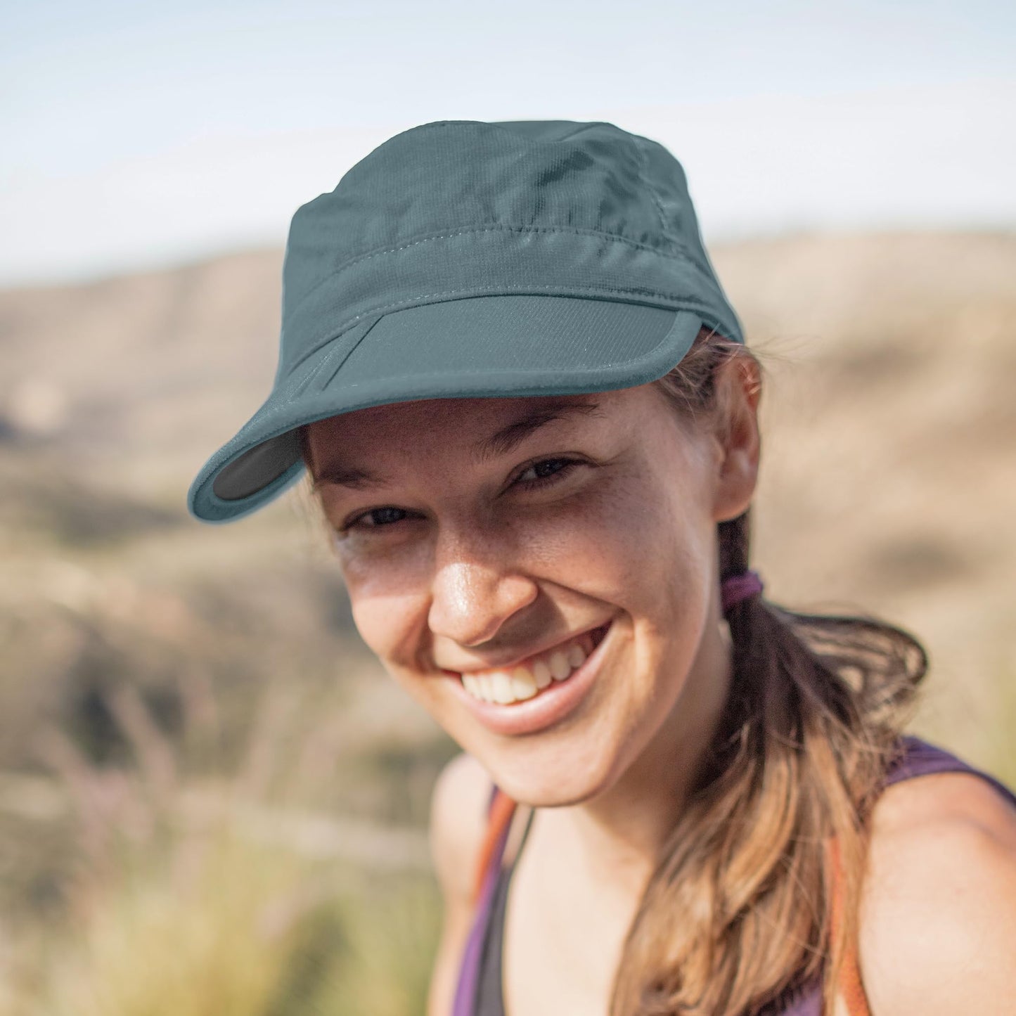 Sunday Afternoons Sun Tripper Cap - UPF 50+ Sun Protection Cadet Hat for Running - Adjustable - Packable - Men's & Women's Outdoor Radar Hat, Timber, Medium