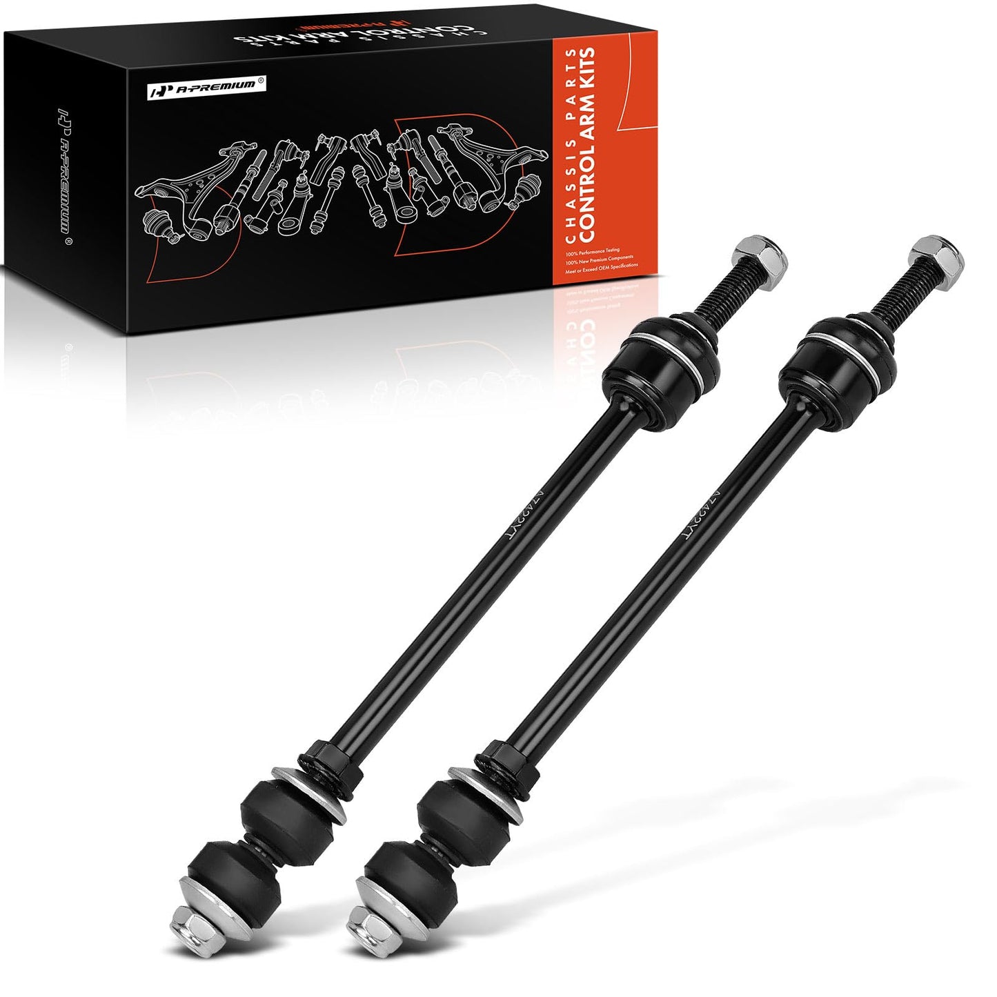 A-Premium 2 x Front Sway Bar Links Stabilizer Bar Links, Compatible with Dodge Ram 1500 2002 2003 2004 2005, 4WD