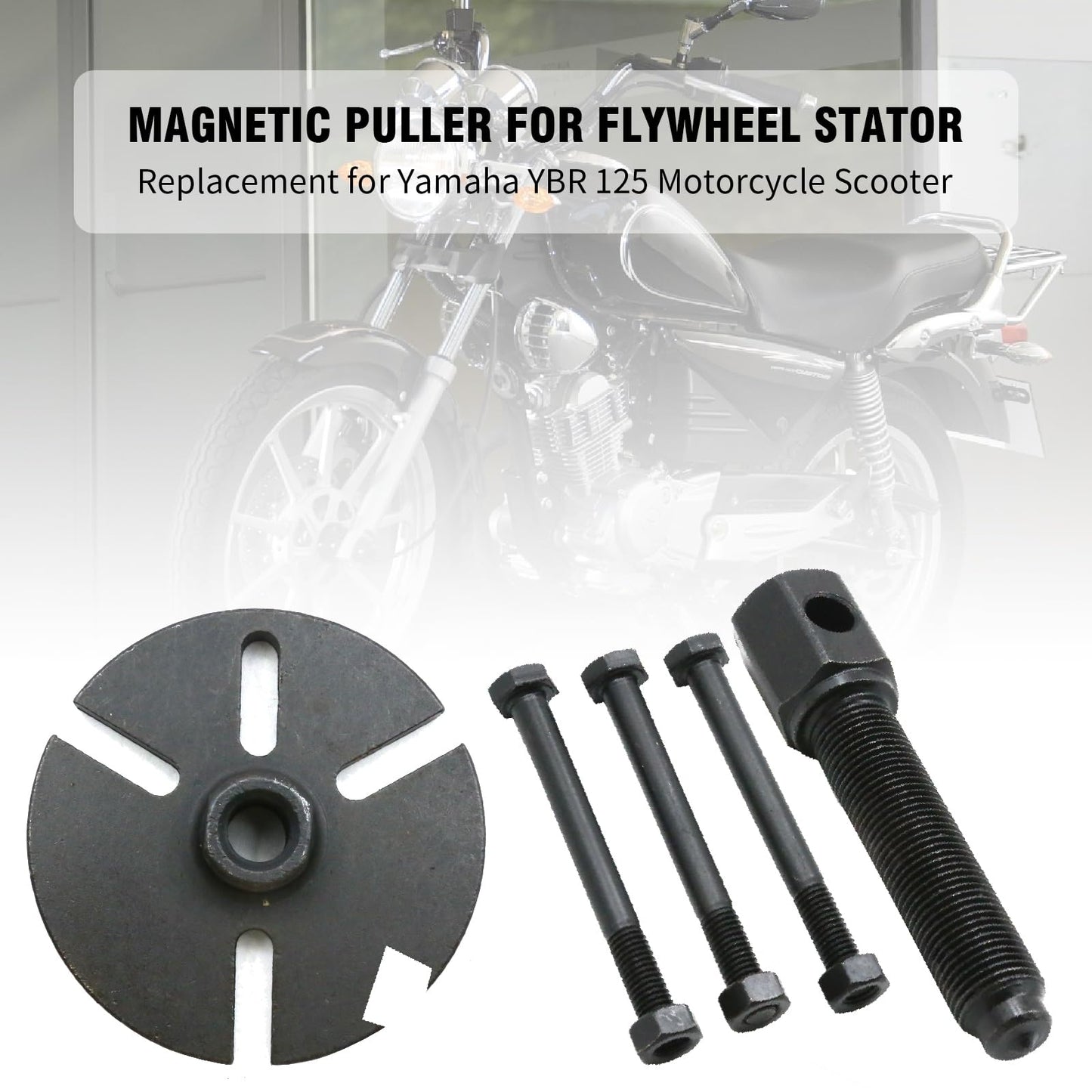 Anxingo Universal Flywheel Stator Magneto Puller with Bolts, Replacement for Suzuki Replacement for Yamaha YBR 125 Motorcycle Scooter ATV Dirt Bike and More