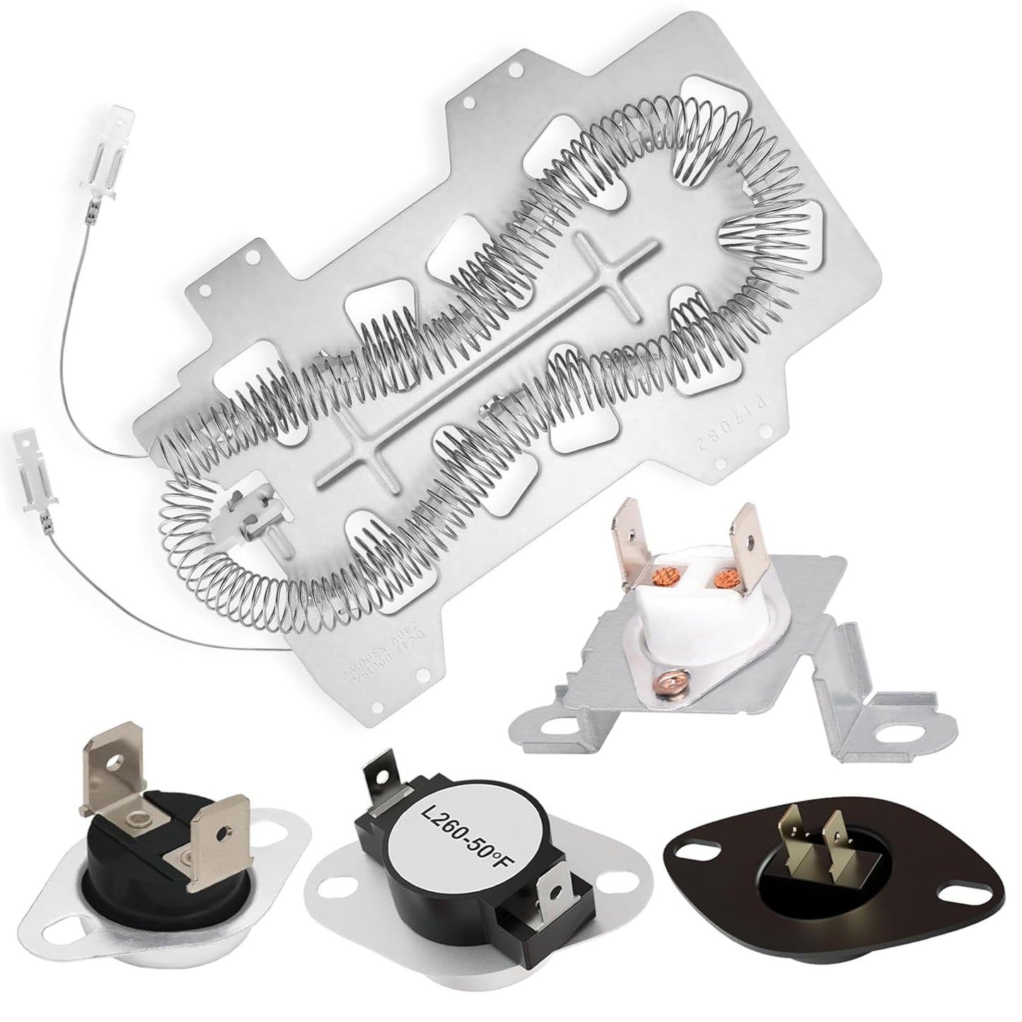 BlueStars DC47-00019A Dryer Heating Element Kit - Compatible with DVE50R5400V/A3 DV42H5000EW/A3 DV45H7000EW/A2 DVE50R5200W/A3 DV40J3000EW/A2 DVE50M7450W/A3 DV42H5200EW/A3 DV48H7400EW/A2