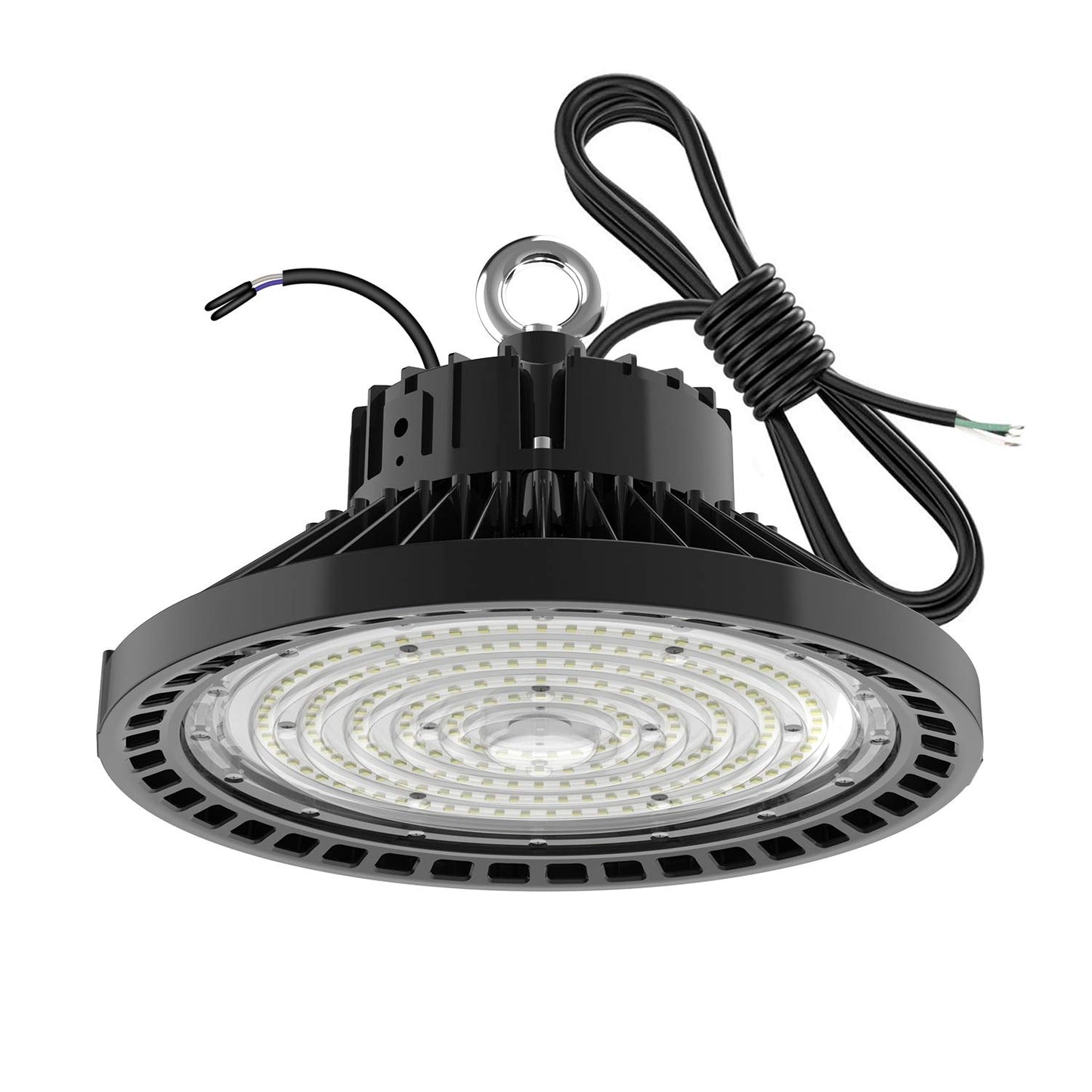AC100-347V 150W Led High Bay Light Bulb UFO 5000k,Dimmable 22500 Lumens (600W HID/HPS Equivalent) Waterproof IP65 White (NO Plug) 1 Pack