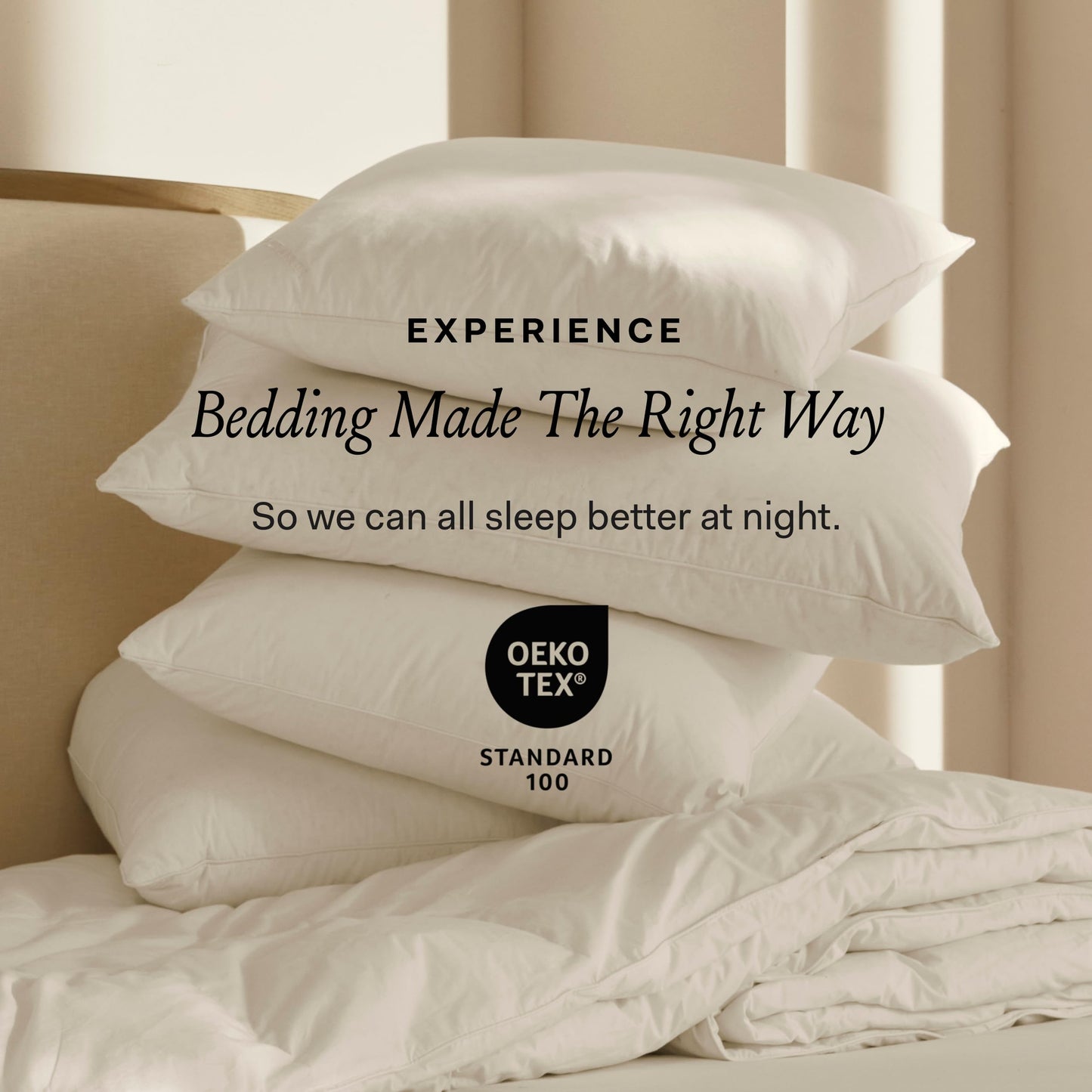 BOLL & BRANCH Down Alternative Pillow - Medium, Standard - Cooling Shell - Hypoallergenic Primaloft Luxury Down Alternative Fill - Superior Support