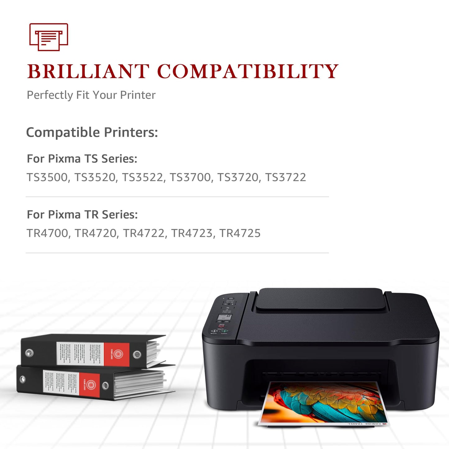 High Yield 275XL 276XL Ink Cartridges Compatible for Canon Printer Ink 275 276 PG-275XL CL-276XL Combo Pack Replacement for Pixma TS3520 TS3720 TR4720 TS3729 TR4700 TR4722 TR4725 TS3522 TS3722, 2 Pack