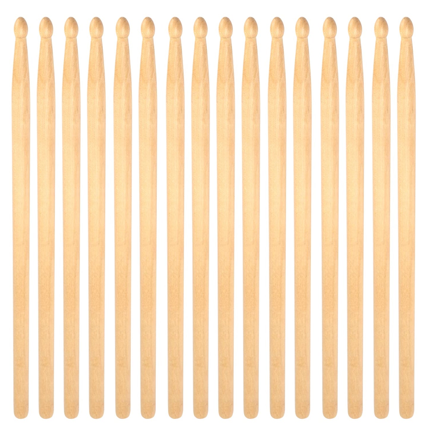 GNIEMCKIN Drum Sticks, 12 Pairs 5A Drumsticks,16 Inch, Classic Wood Tip Drumstick Bulk, Pitch Matched Drumsticks Maple Wood Drum Sticks