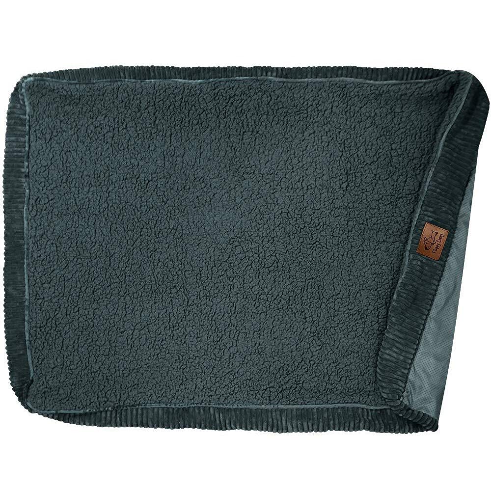 Floppy Dawg Universal Dog Bed Replacement Cover. Removable and Machine Washable Cover for Mattress and Rectangular Pillow Beds. Extra Large 122cm L x 76cm W. Gray with Gray Top