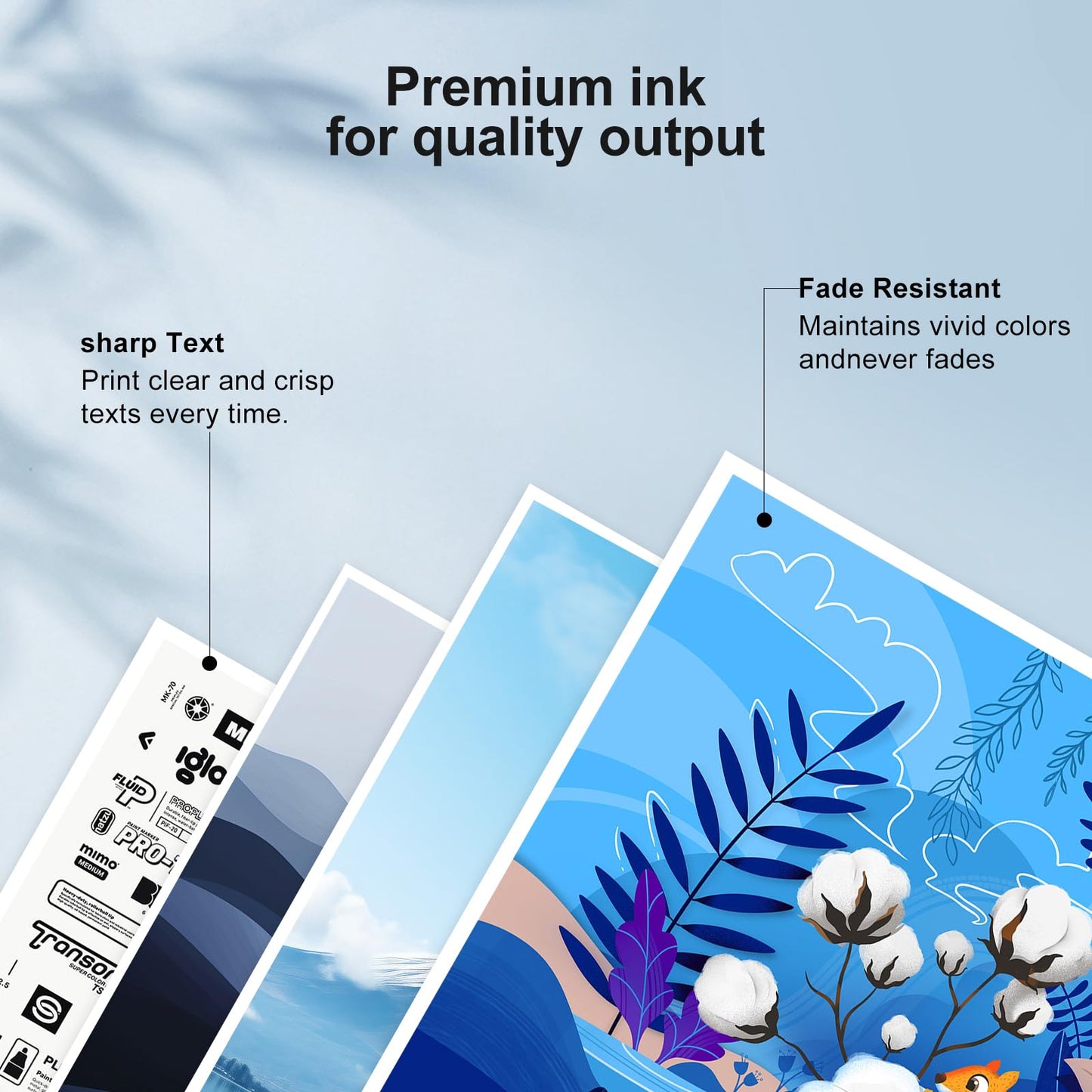 LC501 Ink Cartridges Compatible for Brother LC501 Ink Cartridges Replacement LC501XL LC501 XL Printer Ink Work with Brother Work Smart 1360 MFC-J1360DW MFC-J1410DW MFC-J1260W Printer (4 Pack)
