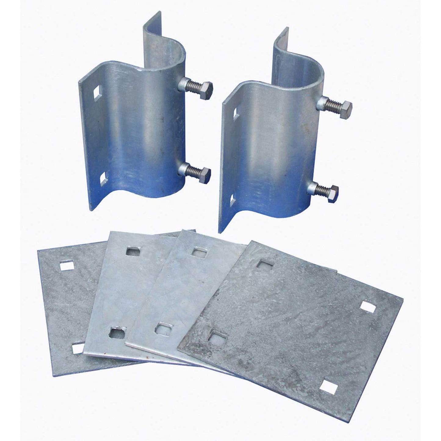 Dock Edge Howell Dock Hardware Stationary Side Leg Holder Kit with 2 Side Leg Holders and 4 Backer Plates