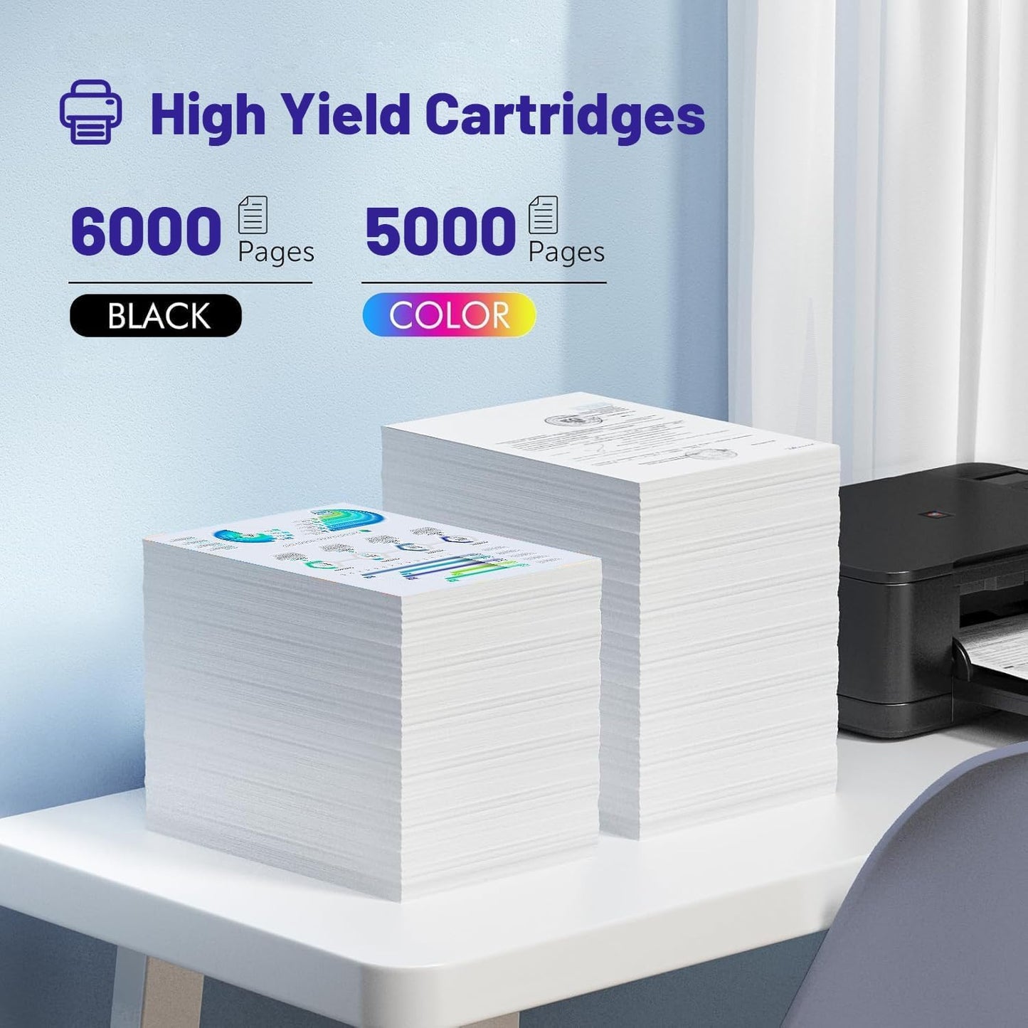 NSDHInk Compatible LC406XL Ink Cartridge (with Chip) Replacement for Brother LC406XL LC 406XL use with MFC-J4335DW MFC-J5855DW MFC-J6555DW MFC-J4535DW MFC-J6955DW Ink Printer (4Pack)