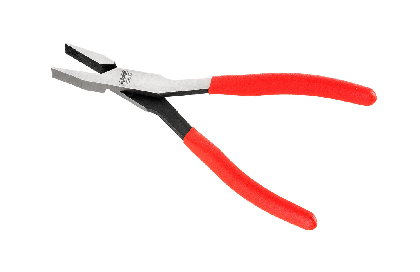 ARES 70662-8-inch Flat Nose Duck Bill Pliers - Cross Cut Teeth for Superior Gripping Power - for Hard to Reach Narrow Spaces & Limited Clearance Areas - Automotive Electrical Work & More