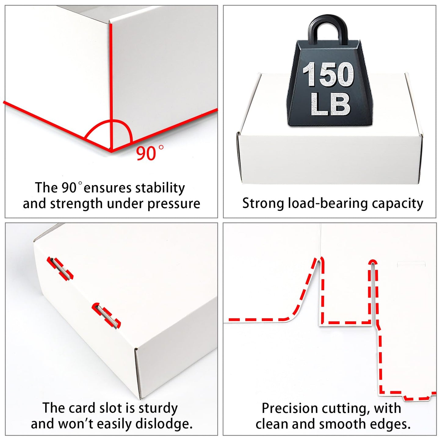 10x8x2 Inch White Shipping Boxes 40 Pack, Mailer Boxes for Packaging Small Business Supplies, Cardboard Boxes for Packaging, Packing Gift Boxes
