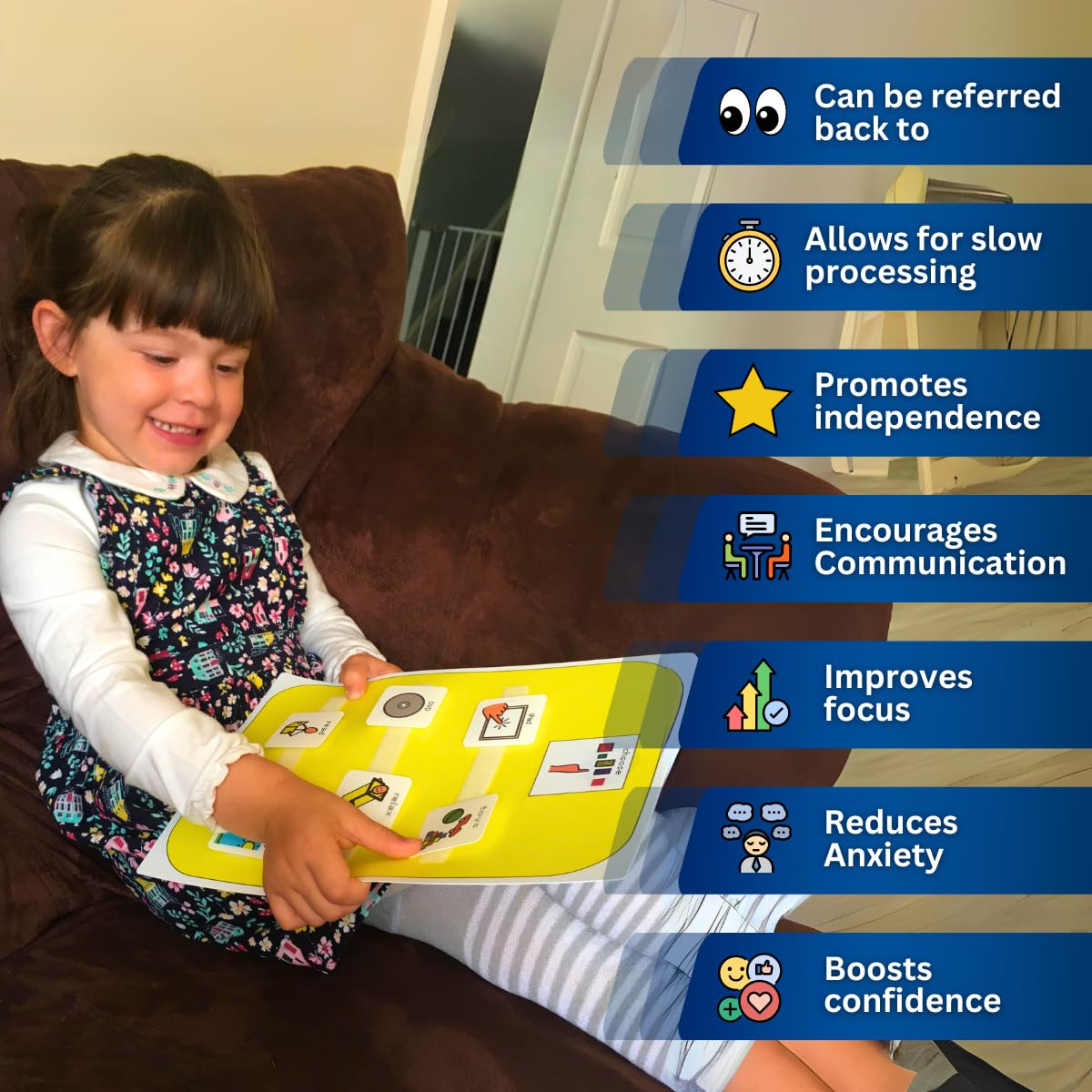 Activity Choice Board Nonverbal Communication – Visual Schedule for Kids -16 x Autism Communication Cards – Special Education Classroom Must Haves
