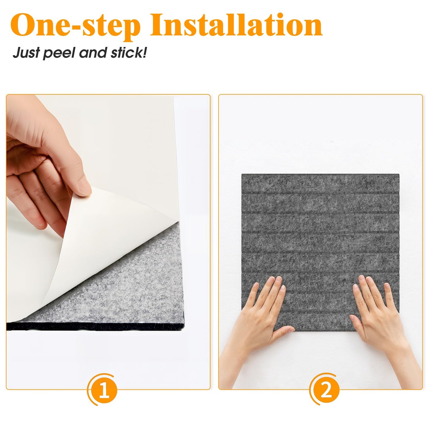 Large Felt Bulletin Board 90 x 60cm Cork Board Alternative - 6 Pack Slat Wall Paneling with 30 Pushpins, Pin Boards for Home Office Classroom Notice Board