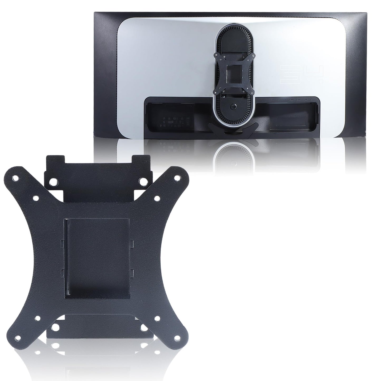 AW3423DW VESA Adapter Compatible with DELL Alienware 34" Curved QD-OLED Gaming Monitors (Fits AW3423DW)–75x75 to 100x100 VESA Mount Adapter Bracket