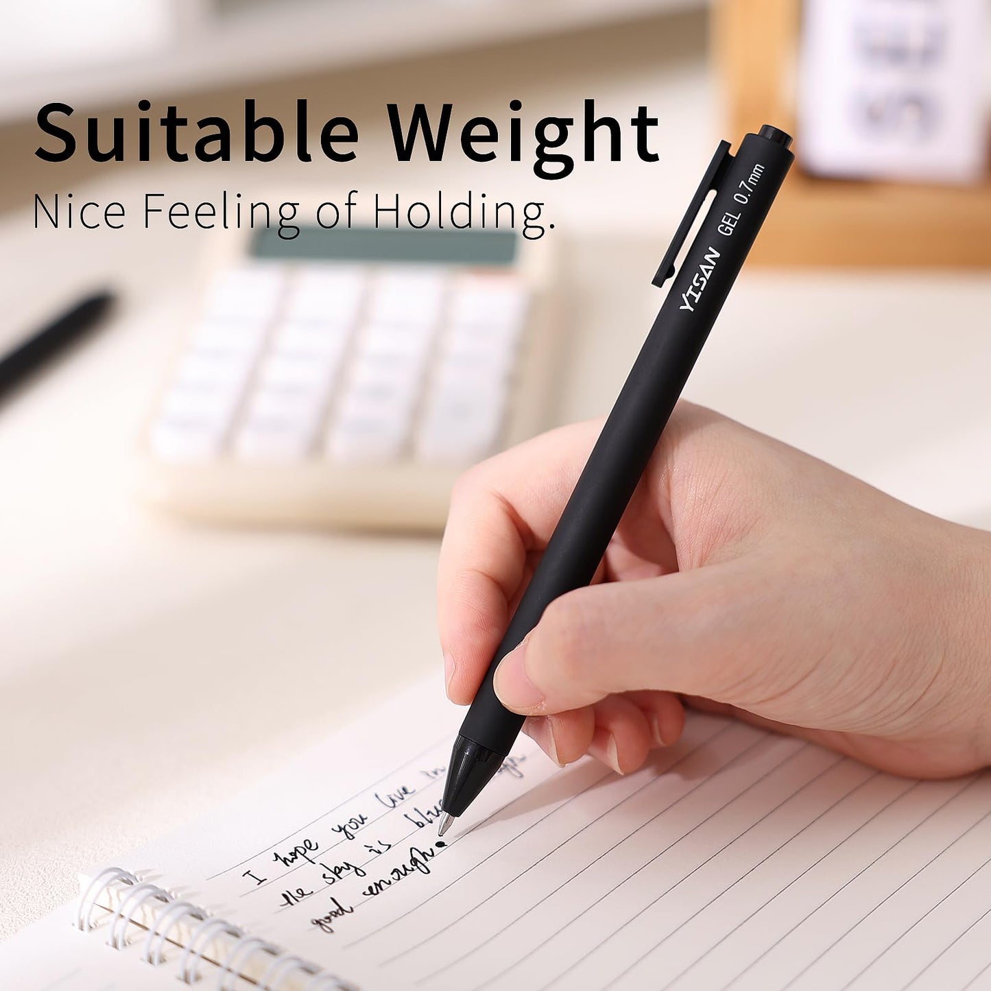 YISAN Black Gel Pens Bulk,150 Pack Bullet Tip 0.7 mm black Ink Pens,Journal Pens Fast Dry,Retractable,Smooth Writing for Journaling and Note Taking,71075