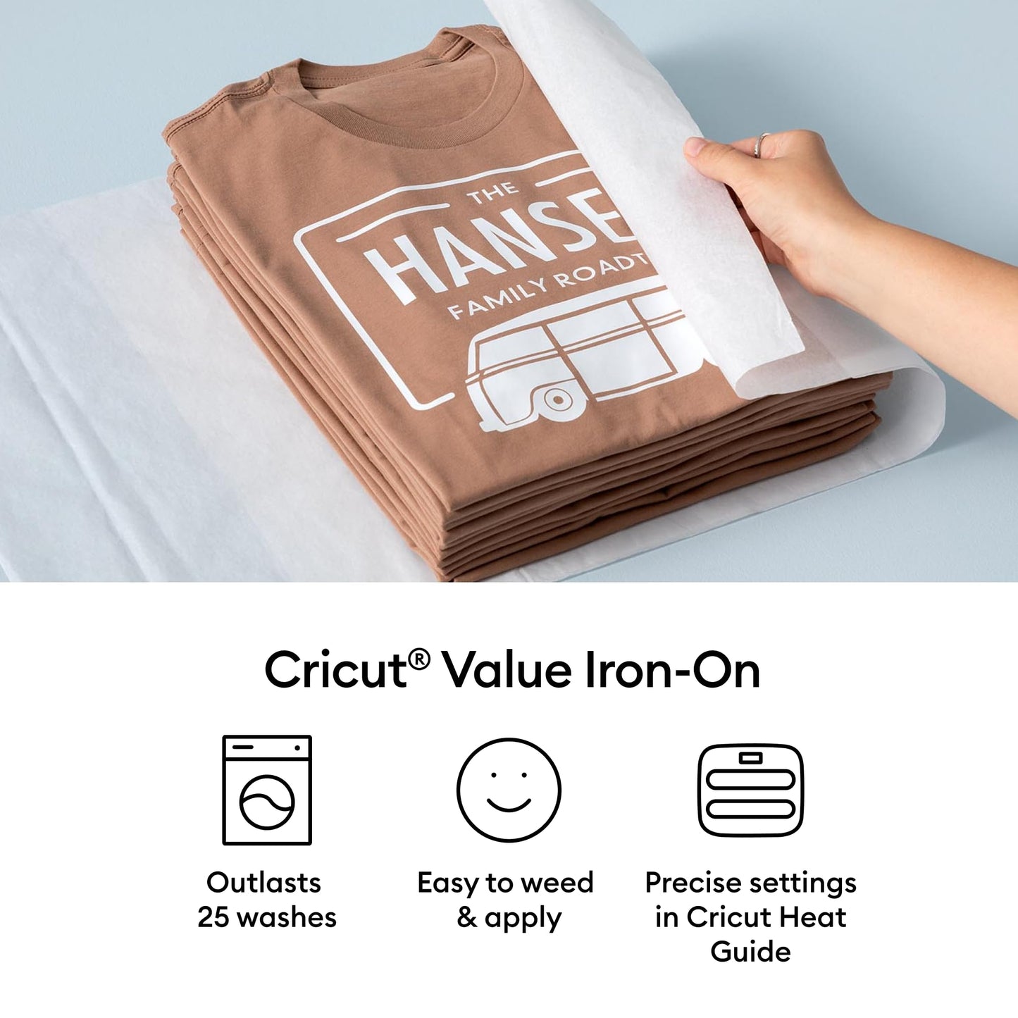 Cricut® Value Iron-On - Rainbow Sampler - 12 in x 12 in (20 ct) - HTV Heat Transfer Vinyl