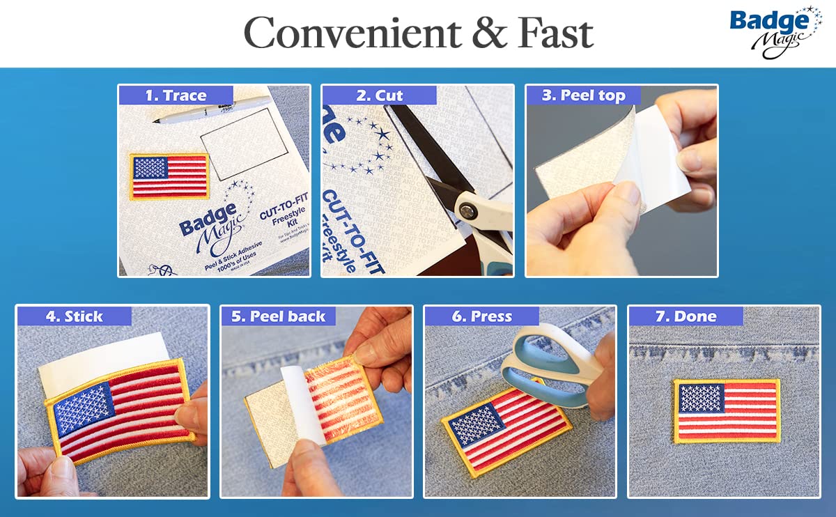 Badge Magic Cut to Fit Freestyle Patch Adhesive Kit - 2 Pack