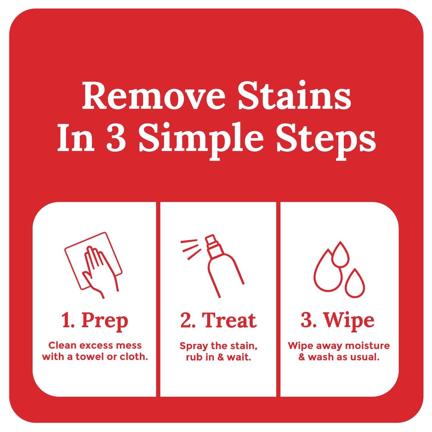 Emergency Stain Rescue Remover Spray – 4oz Laundry Stain Remover for Clothes, Upholstery Fabric, Carpet - Works on Most Blood, Grass, Coffee, Mud, Grease & Oil (pack of 3)