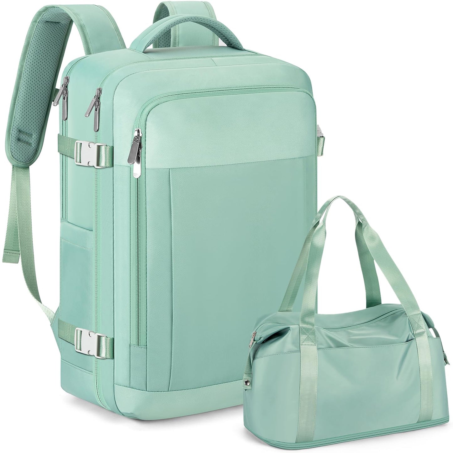Travel Backpack For Women, Flight Approved Carry-On Backpack, Waterproof Outdoor Gym Casual Daypack, With Large Duffel