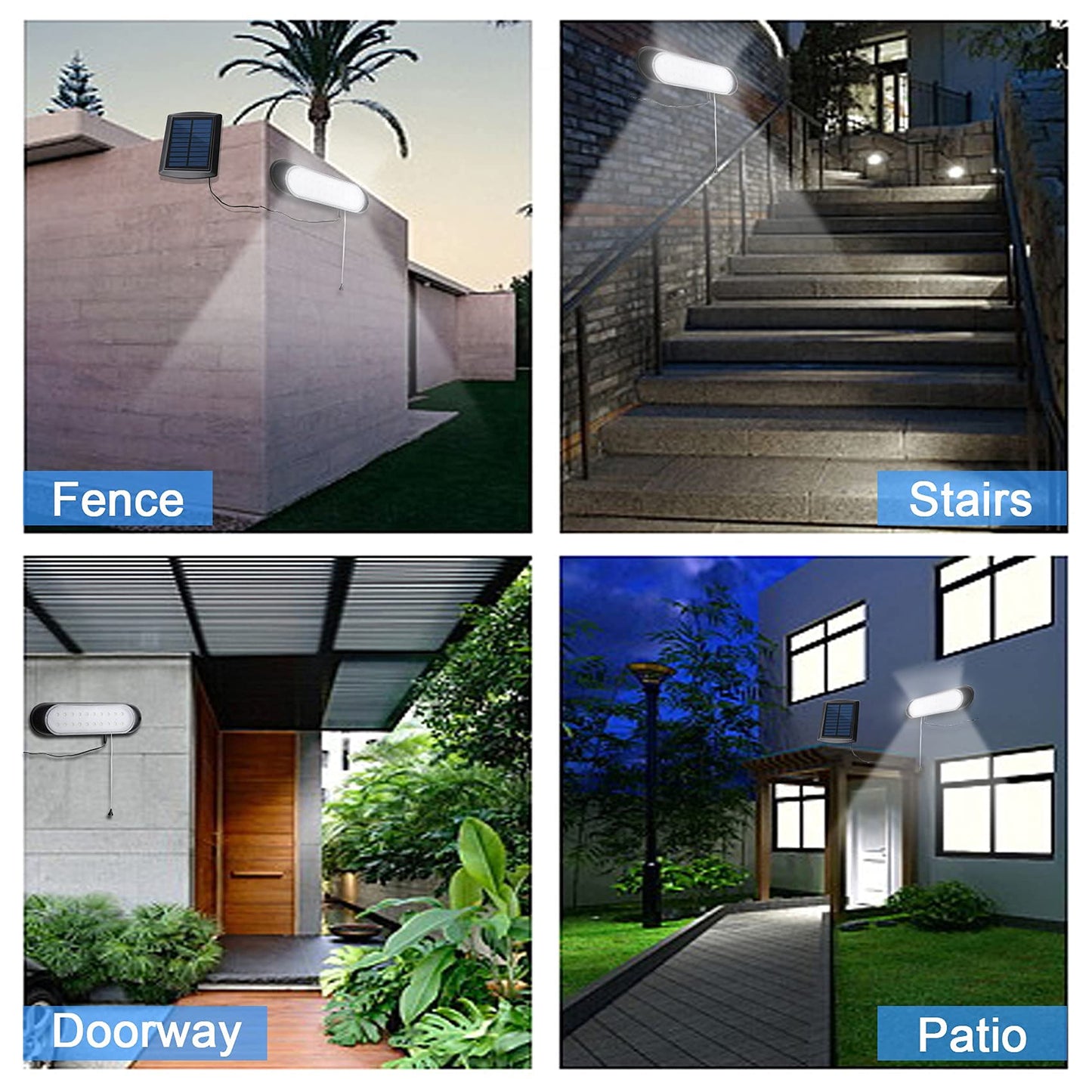 ChunHee Solar Powered Pendant Lights IP65 Waterproof 20LED Solar Shed Light with String Control Indoor Outdoor Hanging Lamp for Garden, Garage, Pathway, Yard, Patio, Lawn,Chicken Coops