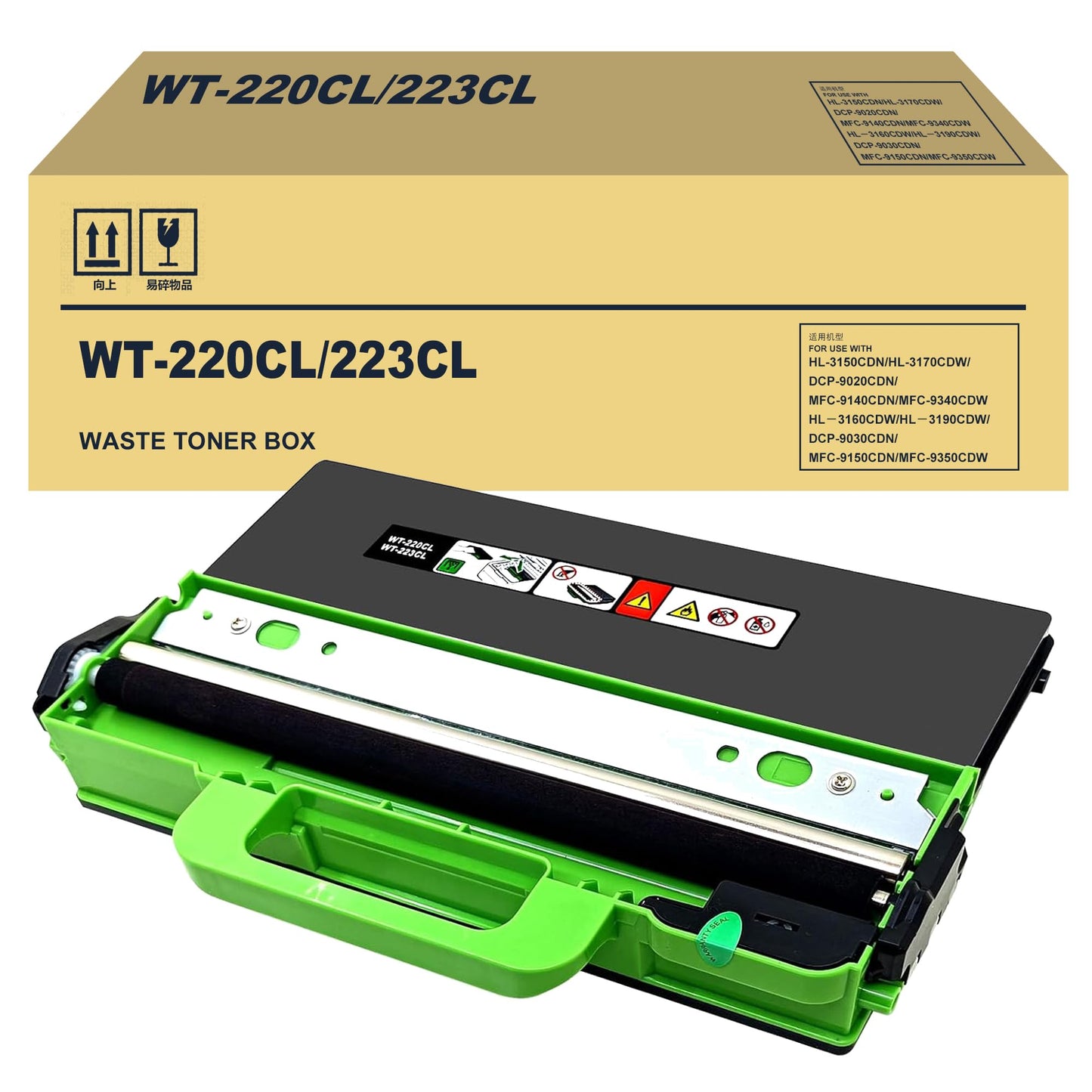 Compatible Waste Toner Bottle Replacement for Brother WT220CL WT-220CL Waste Toner Box WT223CL WT-223CL Waste Toner Box Unit for HL-L3210CW HL-L3230CDW HL-L3270CDW HL-L3290CDW MFC-L3710CW(1-PK)