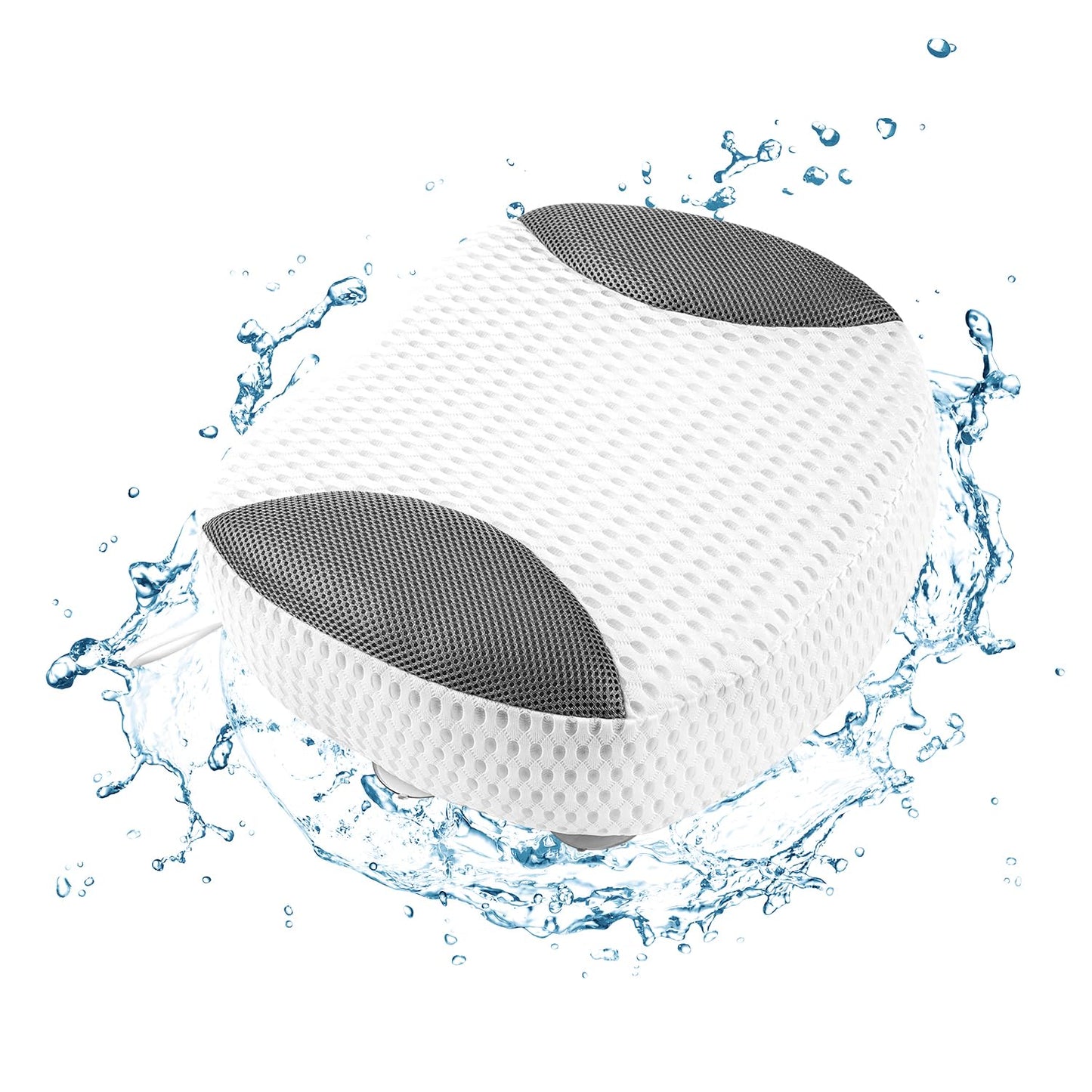 Idle Hippo Hot Tub Booster Seat for Adults, 4D Air Mesh, Ergonomic, No Zipper, 5 Inch Height, 6 Suction Cups, Machine Washable