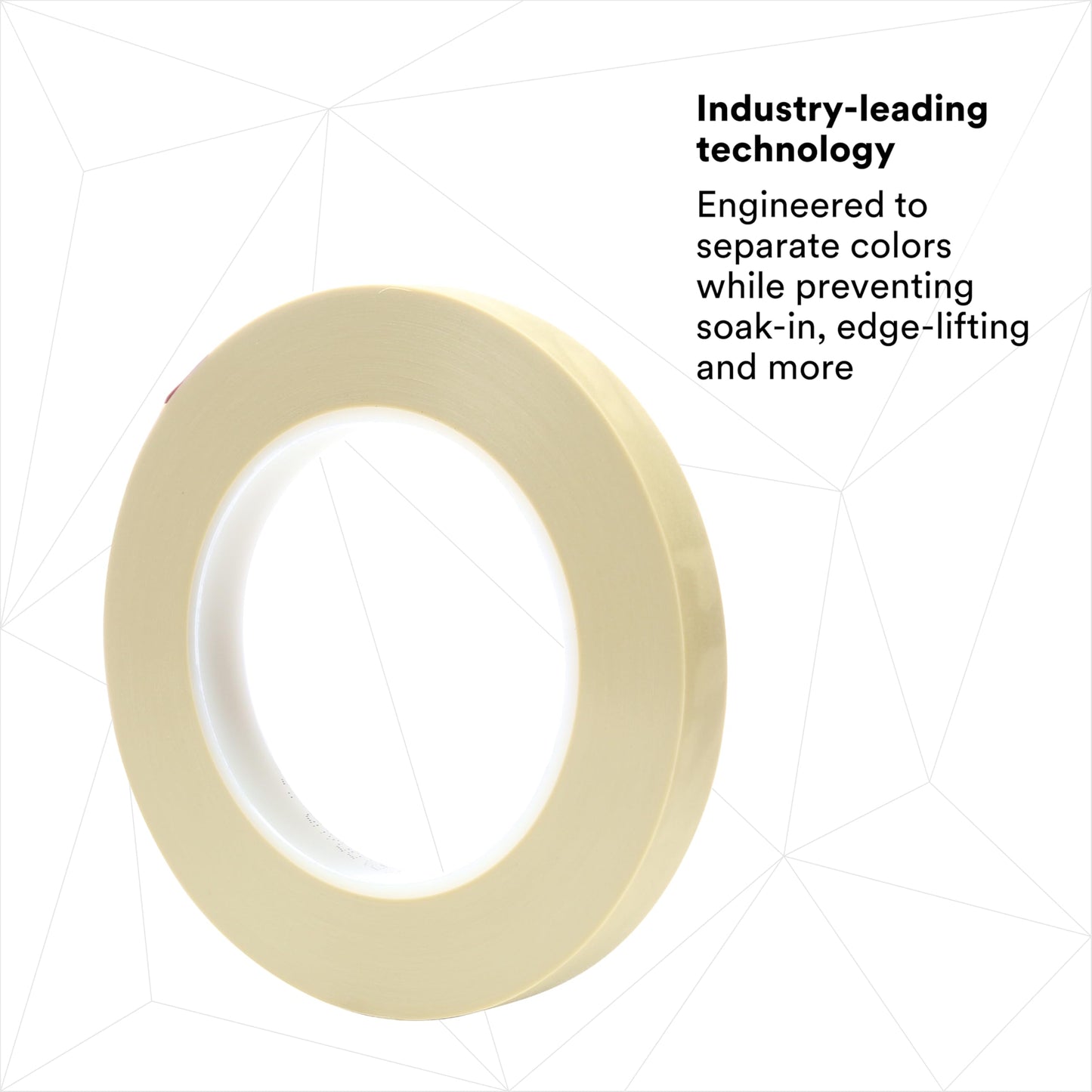 Scotch 218 Fine Line Premium Masking Tape, Sand, 1/2 in x 60 yd – High Performance Polypropylene Tape, 1 Pack