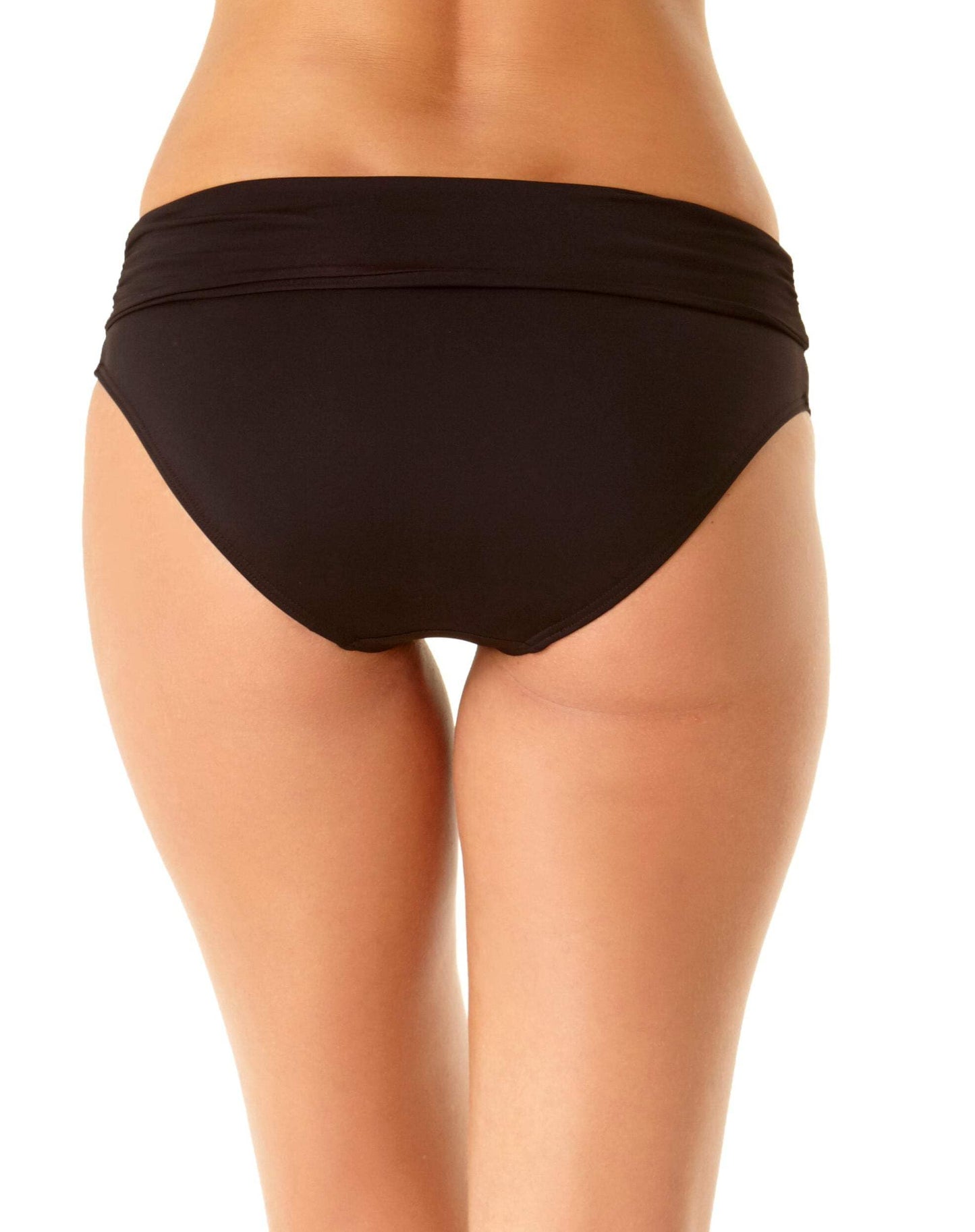Anne Cole Women's Convertible High Waist Bikini Swim Bottom, Black, S