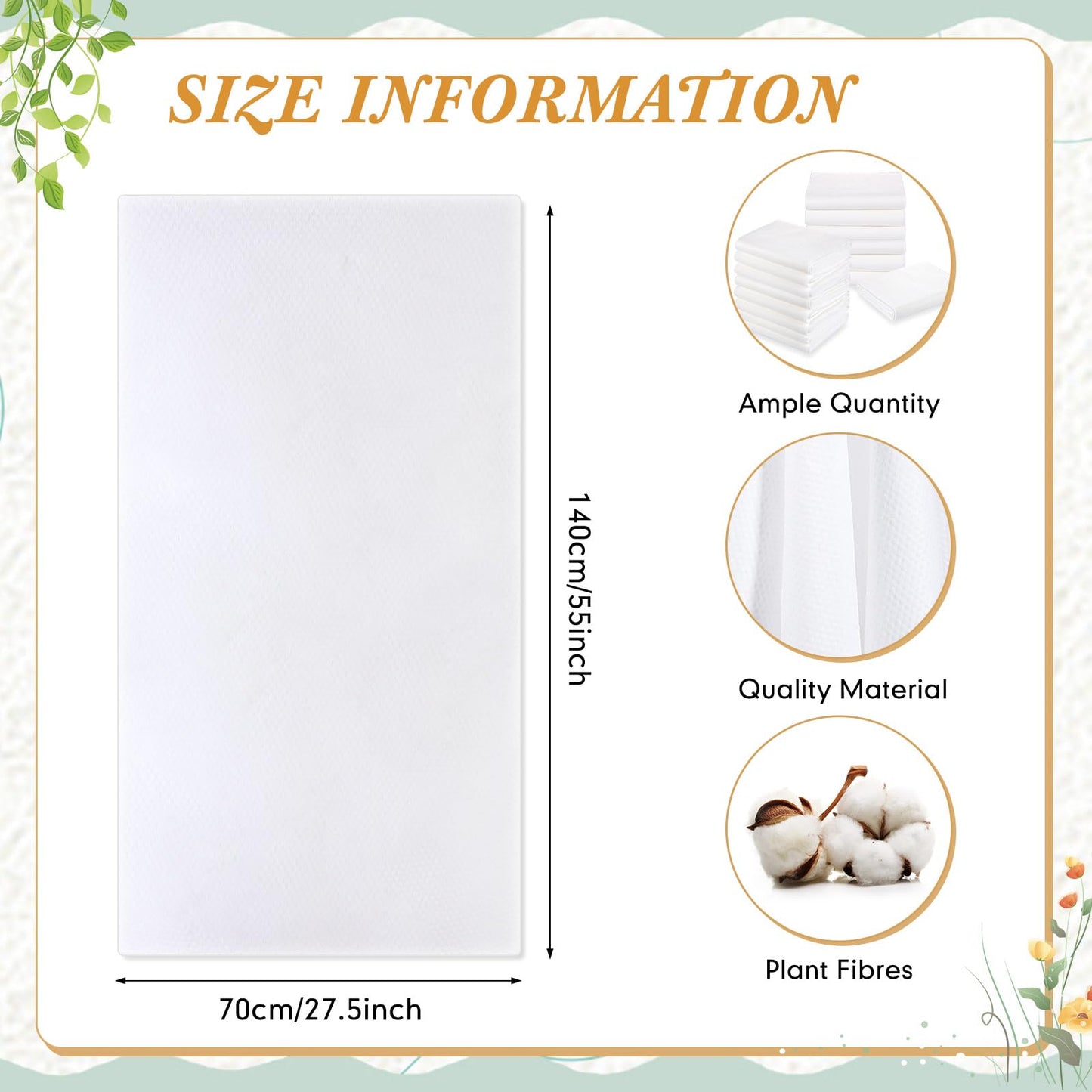 Buryeah 30 Pcs 27.5 x 55 Inch Disposable Bath Towels Bulk White Large Body Camping Towel Quick Dry Thickened Absorbent for Travel Shower Hiking Backpacking Bathroom