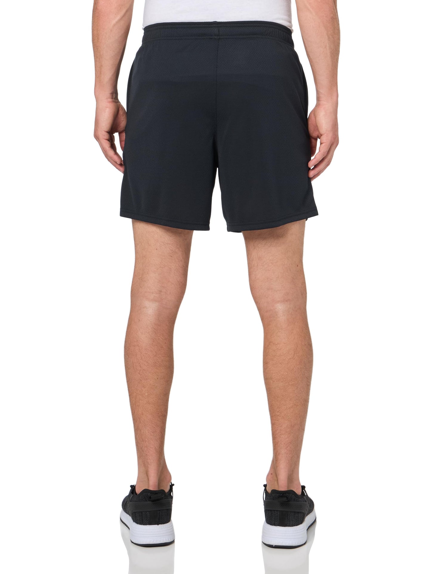 Under Armour Men's Tech 6 Inch Mesh Shorts, (001) Black / / White, Large