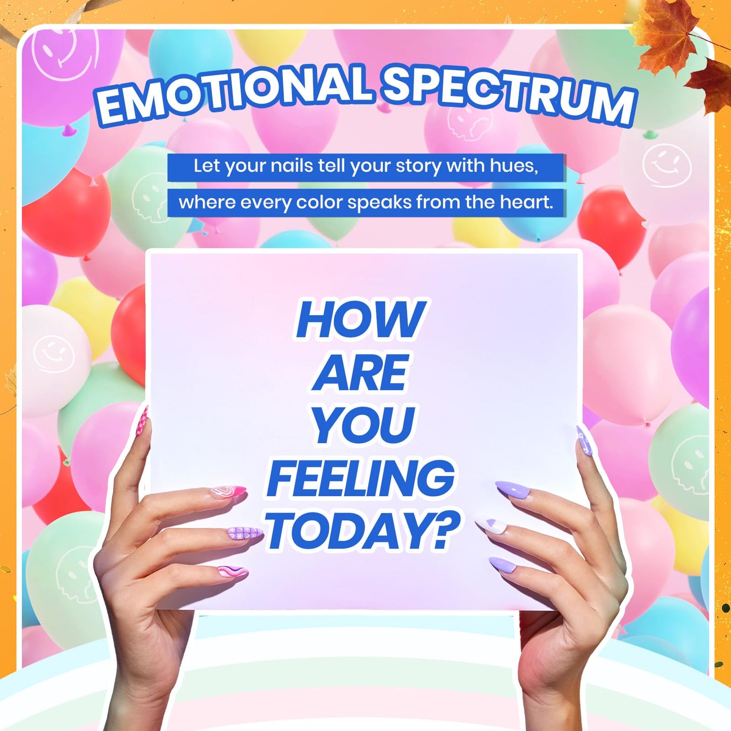 Beetles 85 Pcs Gel Nail Polish Kit with U V Light 55 Colors Gel Nail Kit for Beginners with Everything at Home Gel Polish Manicure Winter Nail Art Jelly Nails Emotional Spectrum Collection