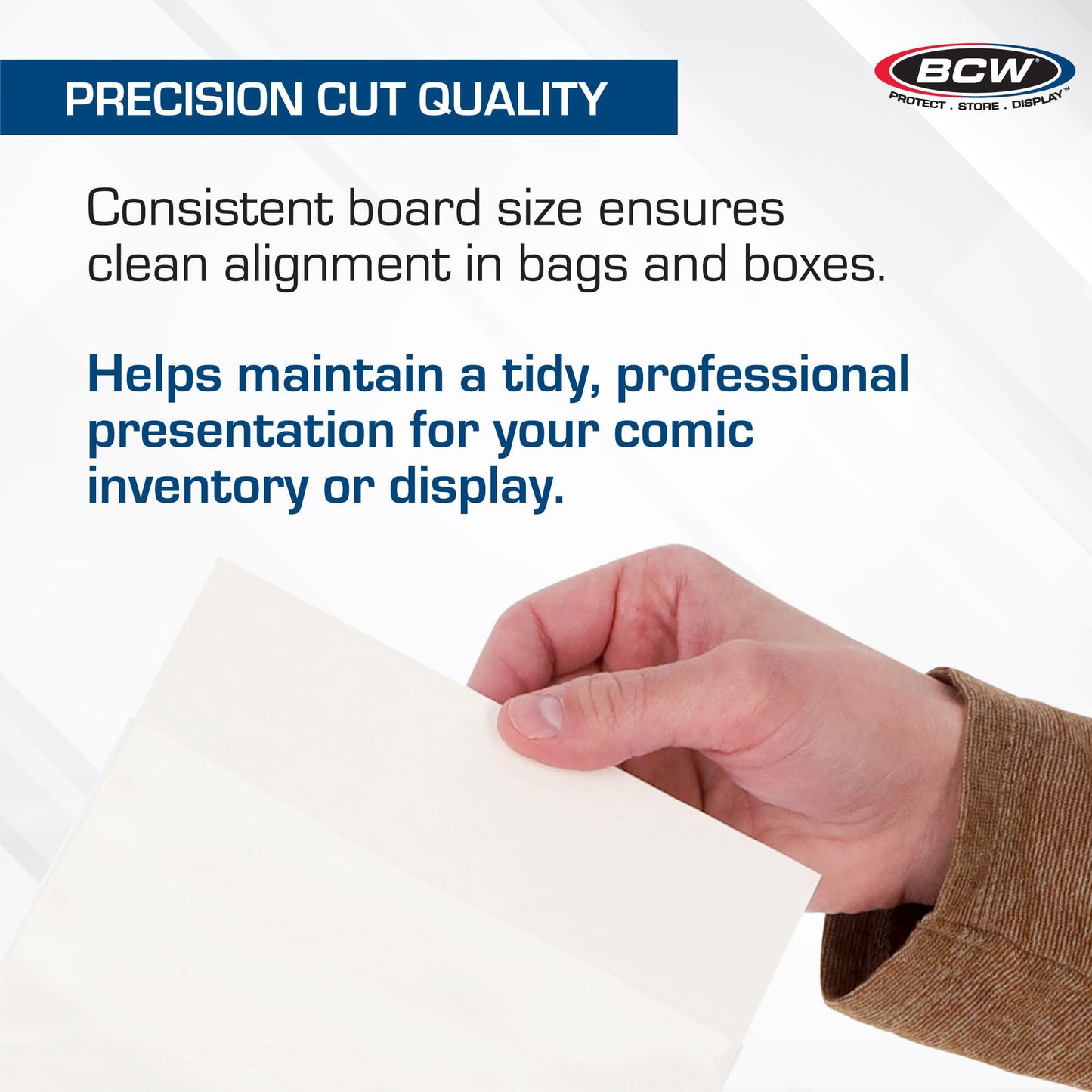 BCW Treasury Backing Boards | Certified Acid-Free, Lab Tested Comic Backing Boards | 10 1/4 x 13 1/2 Inches | 100 Pack | Comic Collection Protection | Comic Book Boards for Treasury Preservation