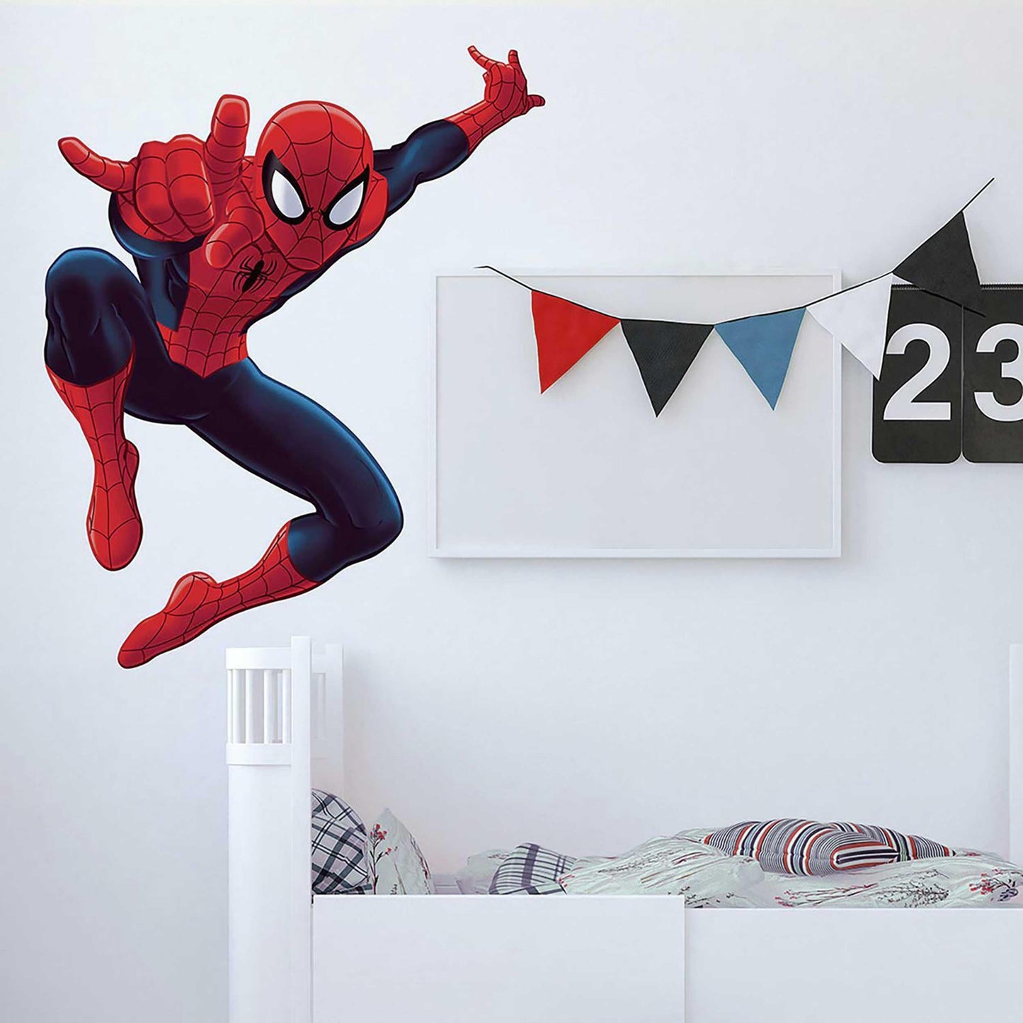 RoomMates Ultimate Spider-Man Giant Peel and Stick Wall Decals, red, blue, yellow