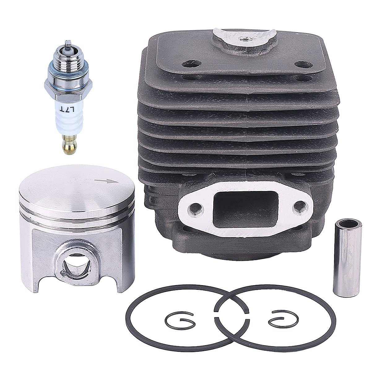 Adefol 49mm Cylinder Piston Kit for Stihl TS360 TS350 BT360 08S Concrete Cut-Off Saw, TS350 TS360 Bore Cylinder & Piston Kit with Spark Plug Replacement Parts Replace 4201 020 1200, 4201-020-1200