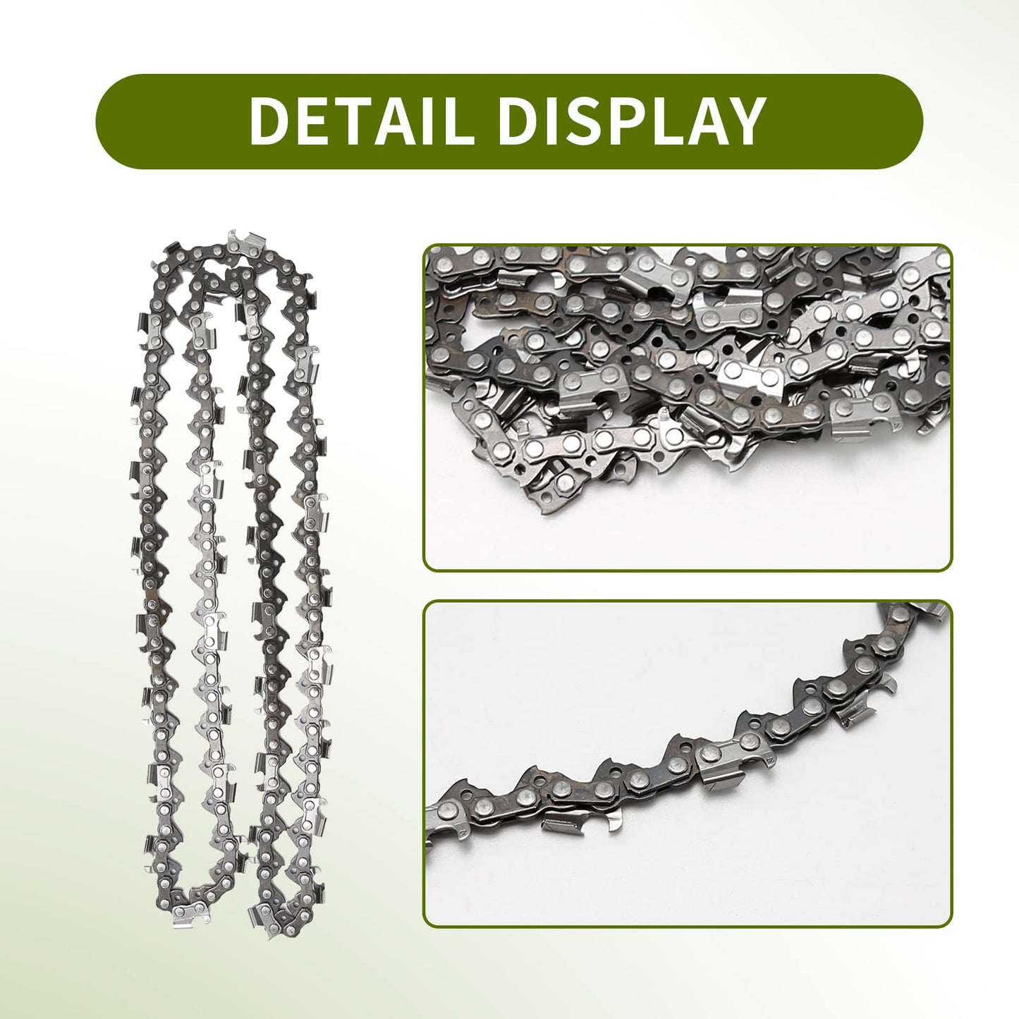 Anxingo 3 Pack 20" Chainsaw Chain 325" Pitch .058" Gauge 76DL Replacement for Blue Max 53543 8901 8902 Replacement for Husqvarna Stihl Poulan Craftsman Chainsaws