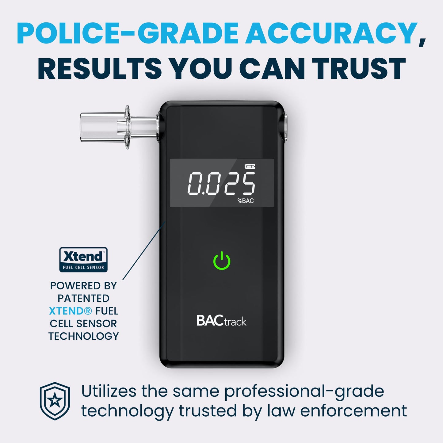 BACtrack Scout Breathalyzer | Professional-Grade Accuracy | DOT & NHTSA Compliant | Portable Breath Alcohol Tester for Personal & Professional Use
