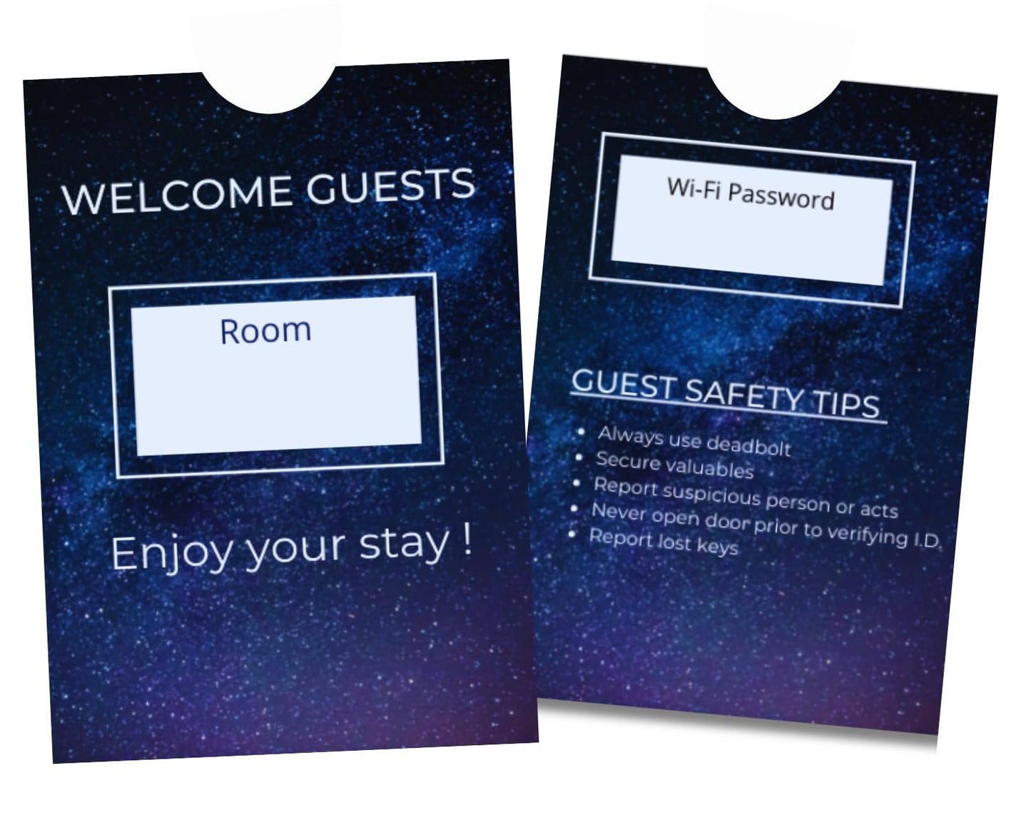 Hotel Key Card Cover/Sleeve/Envelope/ ( Box of 1000 Sleeves ), Fits up to 3 Hotel RFID or Magnetic Stripe Key Cards.