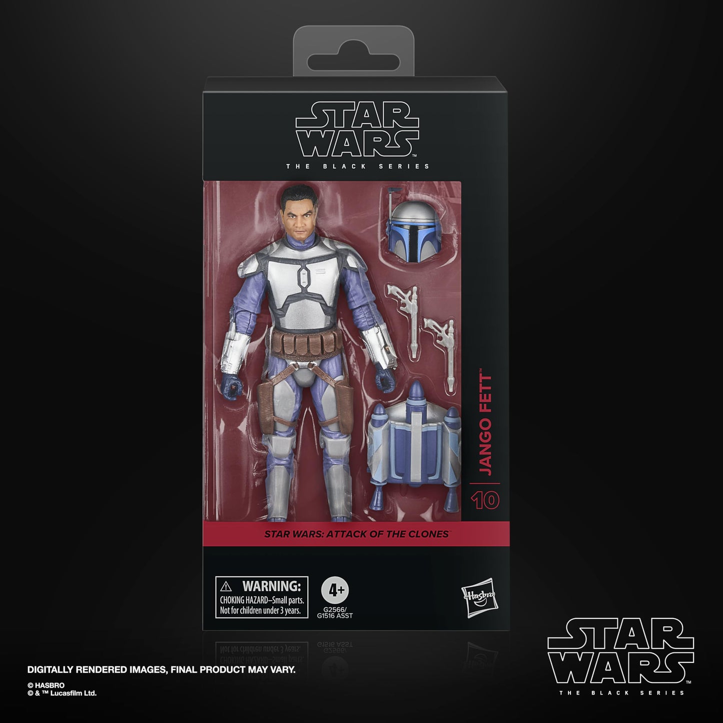 Star Wars The Black Series Jango Fett, Star Wars: Attack of The Clones Premium Collectible 6 Inch Action Figure