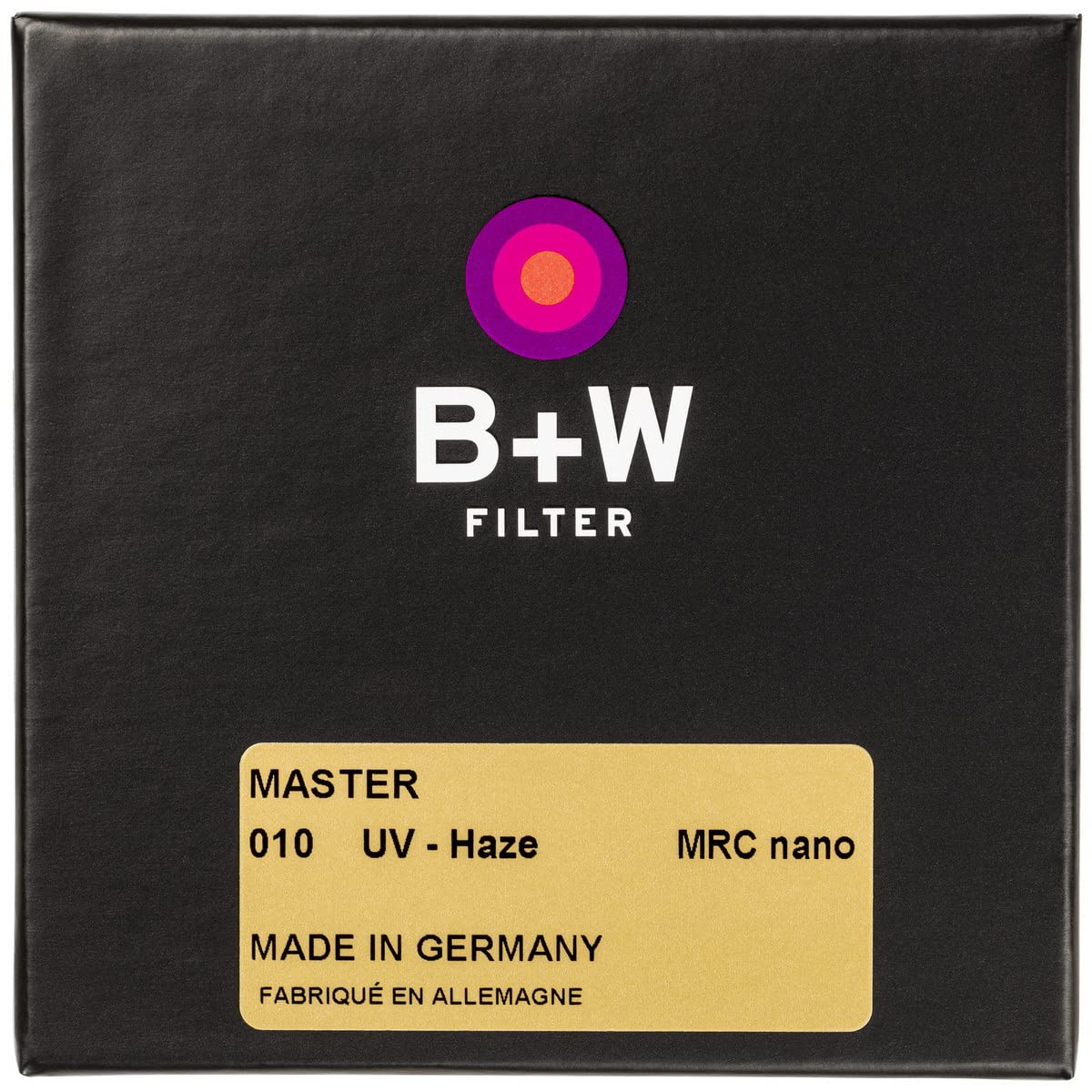 B+W 77mm Master UV Haze MRC Nano 010M Glass Filter