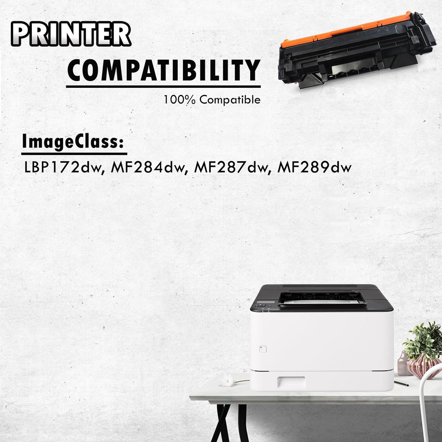 Inkfirst Compatible Toner Cartridge 072H 5648C001 Replacement for Canon 072H Black ImageClass MF284dw MF287dw MF289dw LBP172dw