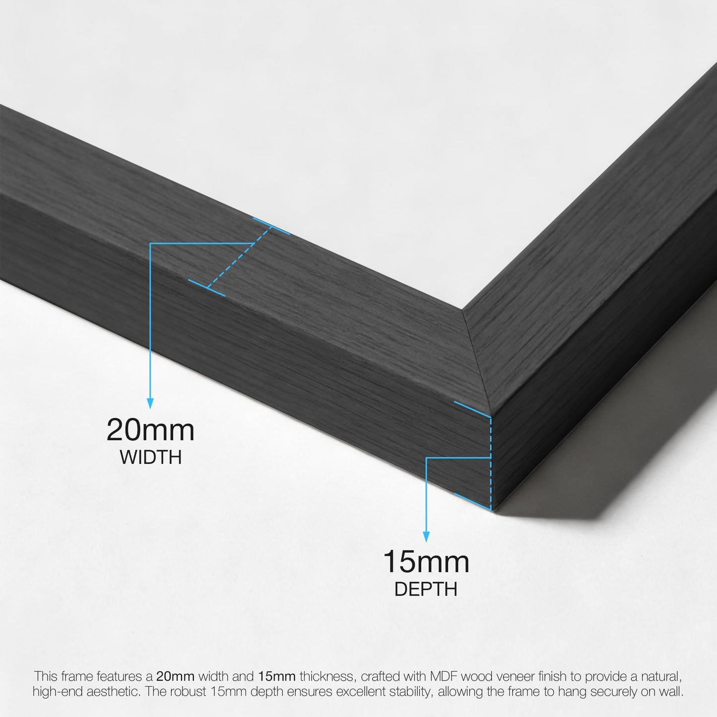 LIVINGTASTE 11x14 Picture Frame Set of 4 Wood Solid Veneer Black 11x14 Frames with Mat to 8x10, Wooden 4 Pack 11 x 14 Picture Frame with Shatterproof Plexiglass for Vertical or Horizontal Wall Mounting Display