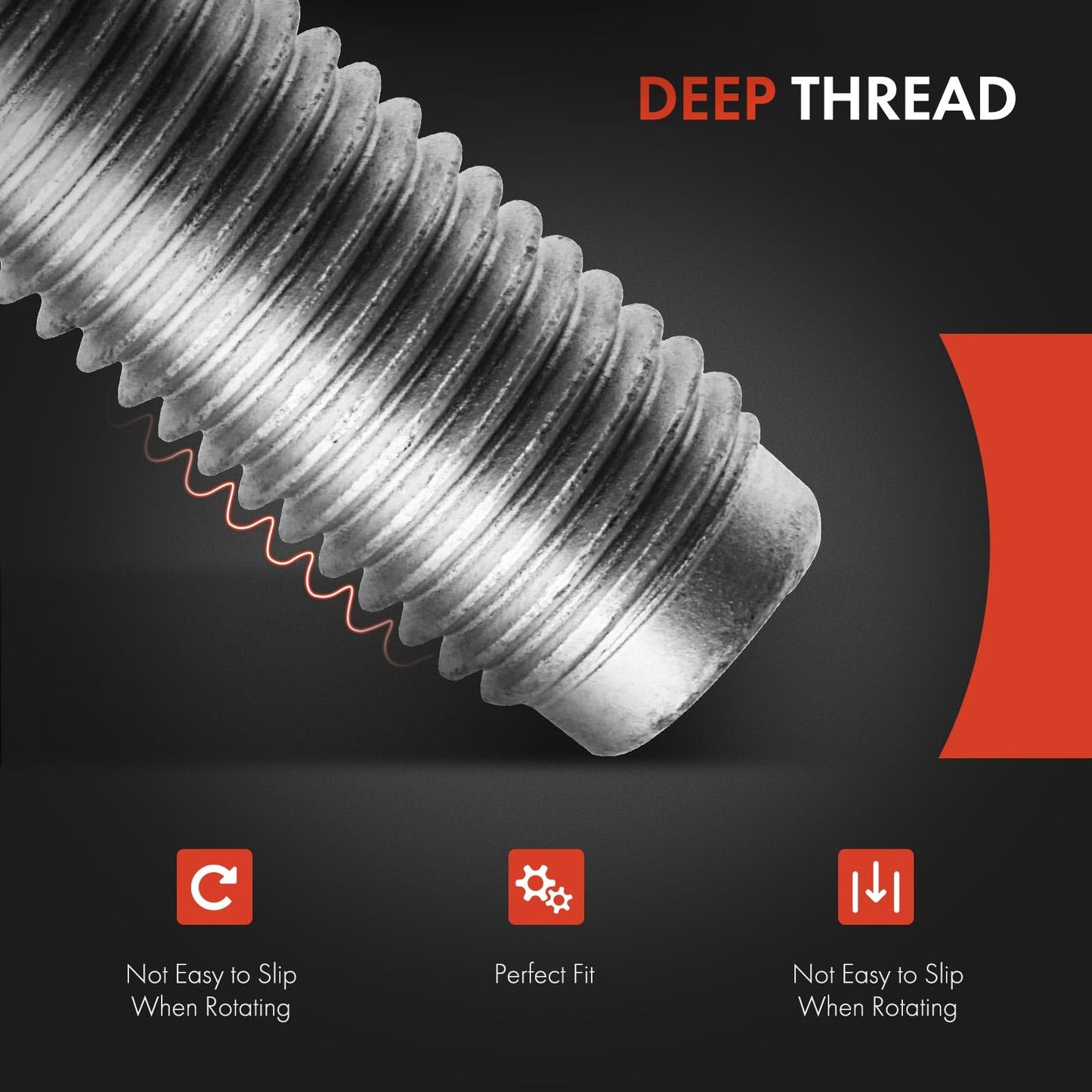 A-Premium M12-1.50 Wheel Studs Compatible with BMW 320i 323i 323ti 325Ci 325i 325xi 328i 328xi 330Ci 330i 528i 528xi 530i Front and Rear Side 20-PC Set