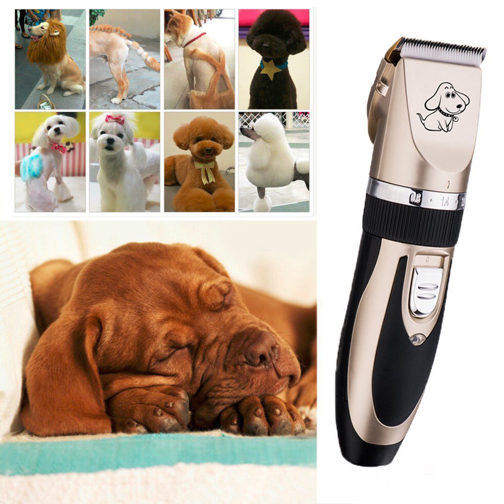 BaoRun Pet Dog Grooming Clippers Professional Rechargeable Cordless Hair Clippers with Comb Low Noise for Small Medium Large Dogs Cats