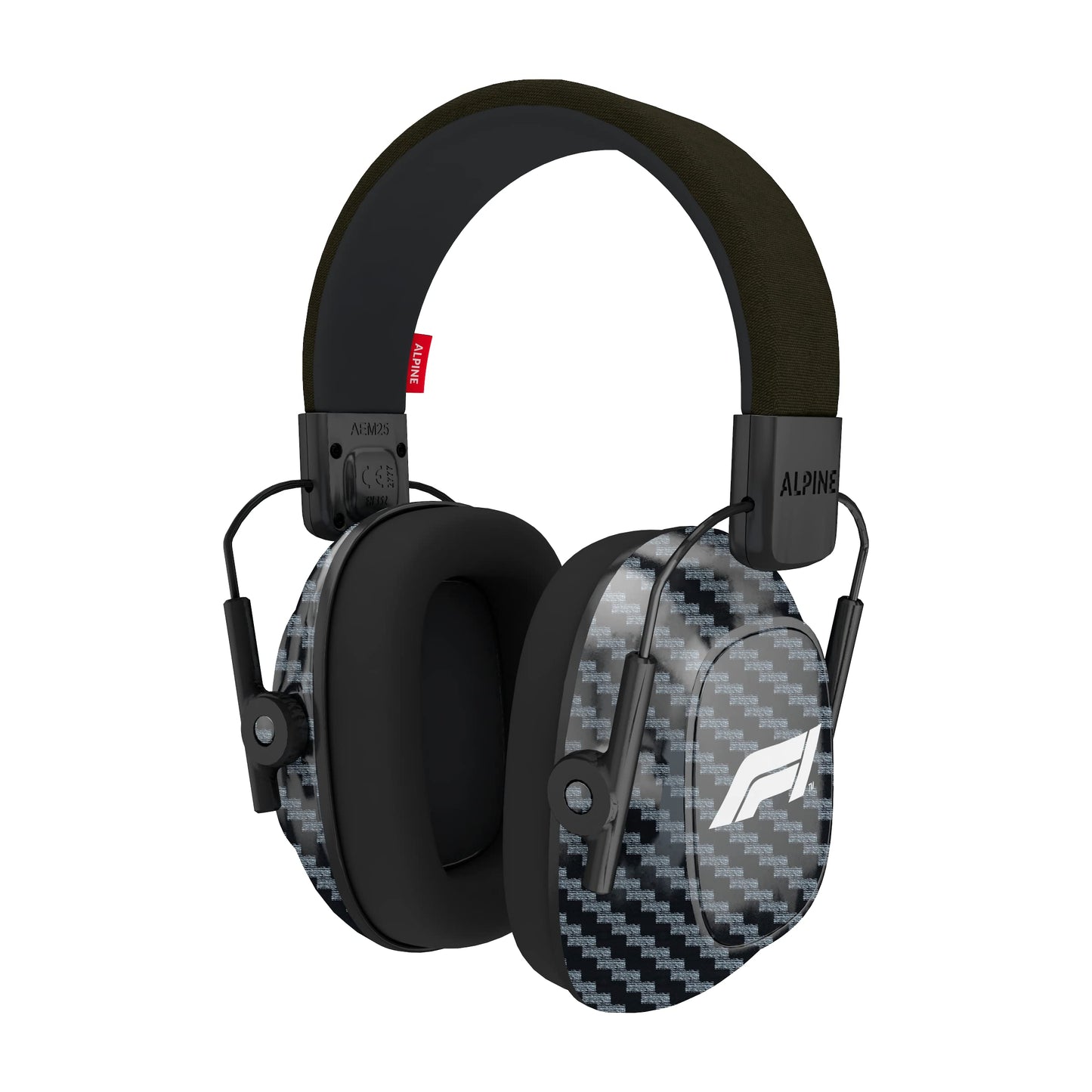 Alpine Formula 1® Racing Pro Earmuffs for Adults - Premium Noise Protection for Race Events and Loud environments - CE & ANSI Certified - 22dB Noise Reduction Headphones - Official F1® Product