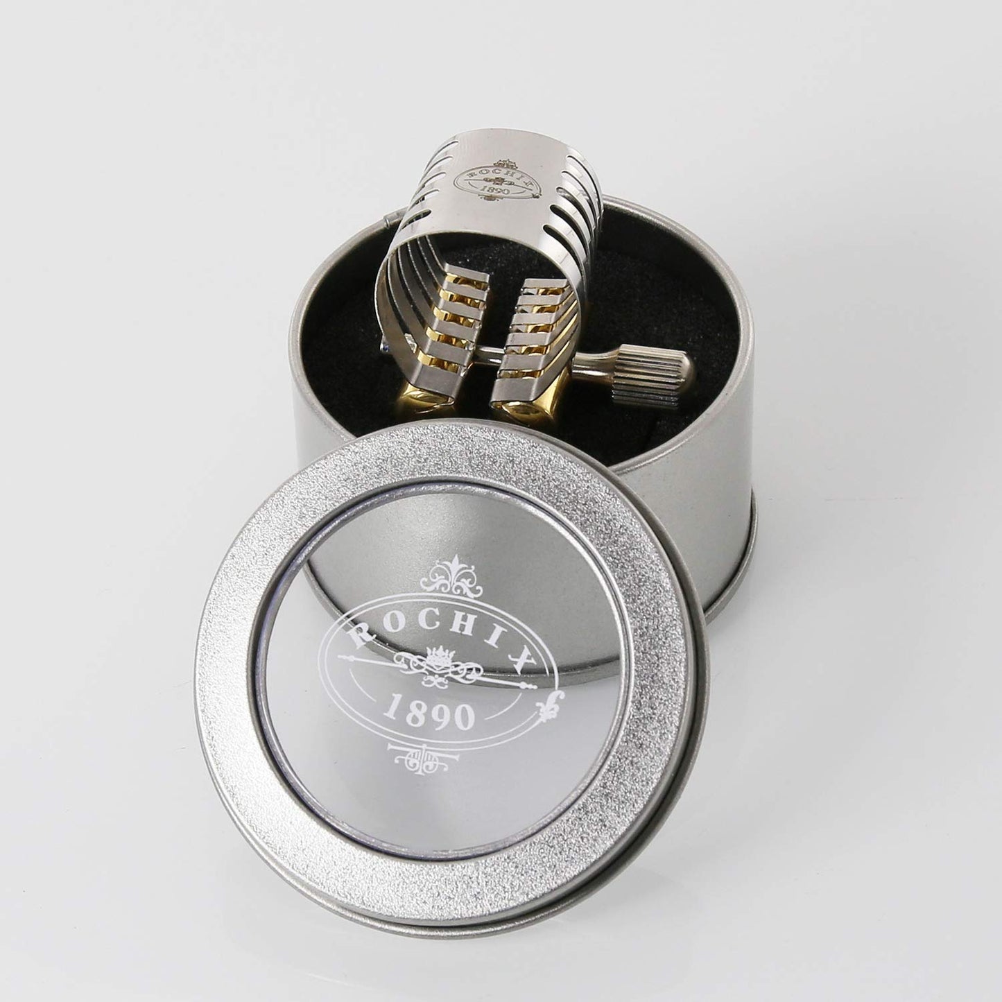 Stainless Steel Ligature Silver Plated for Bb Clarinet/Alto Saxophone Sax