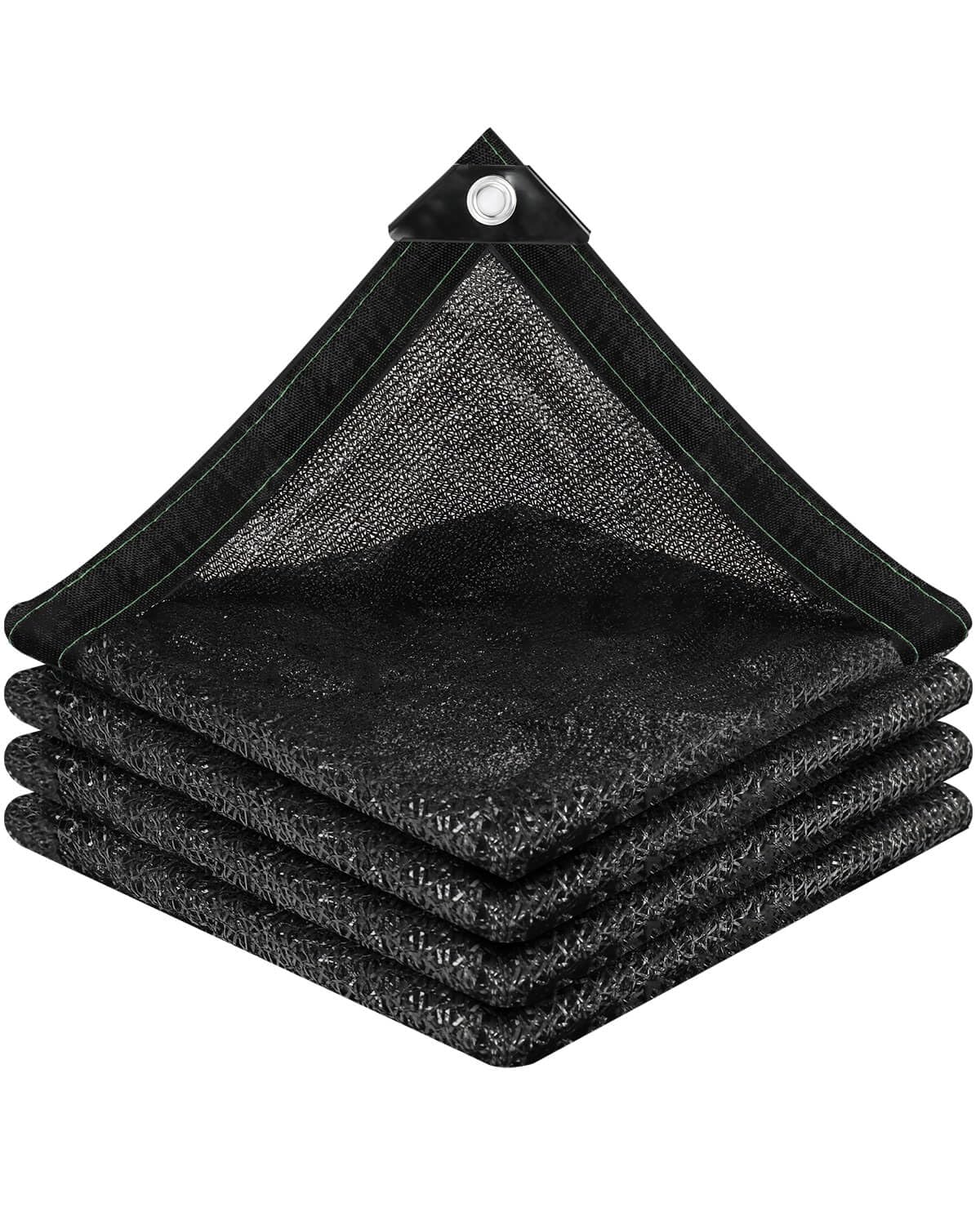 70% Sunblock Shade Cloth Net Black Resistant - 16x20 Ft Garden Shade Mesh for Plant Cover, Greenhouse, Chicken Coop, Kennels, Tomatoes Plants