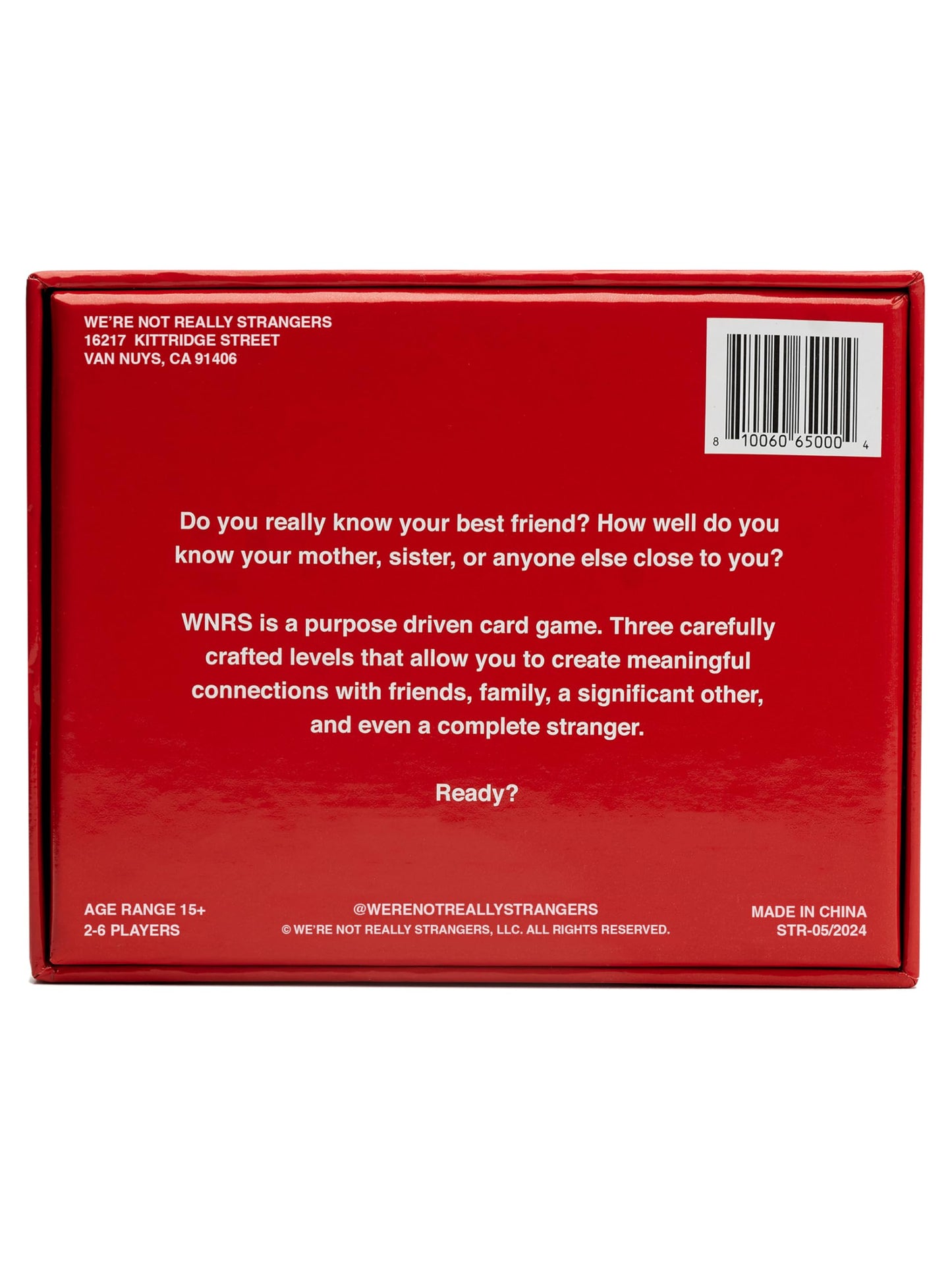 We're Not Really Strangers Card Game - an Interactive Adult Card Game and Icebreaker